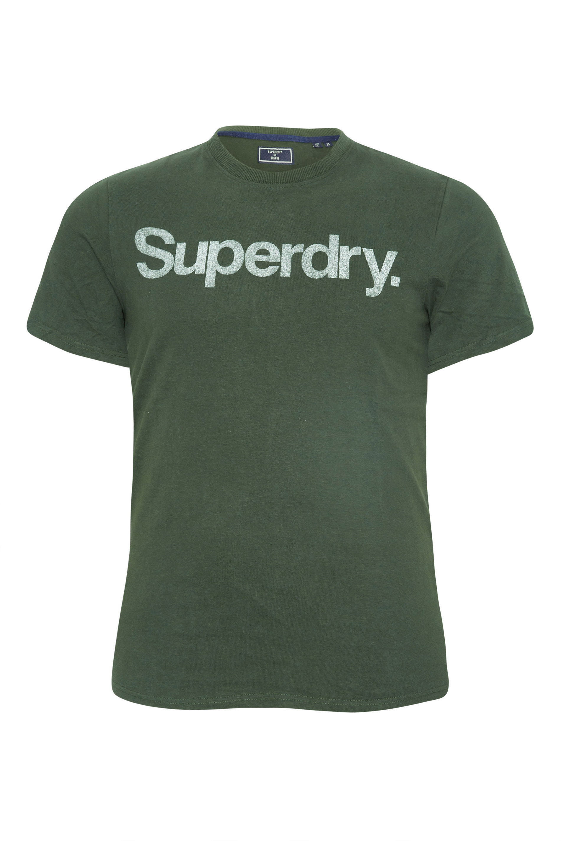 SUPERDRY Big & Tall Khaki Green Vintage Logo T-Shirt_X.jpg
