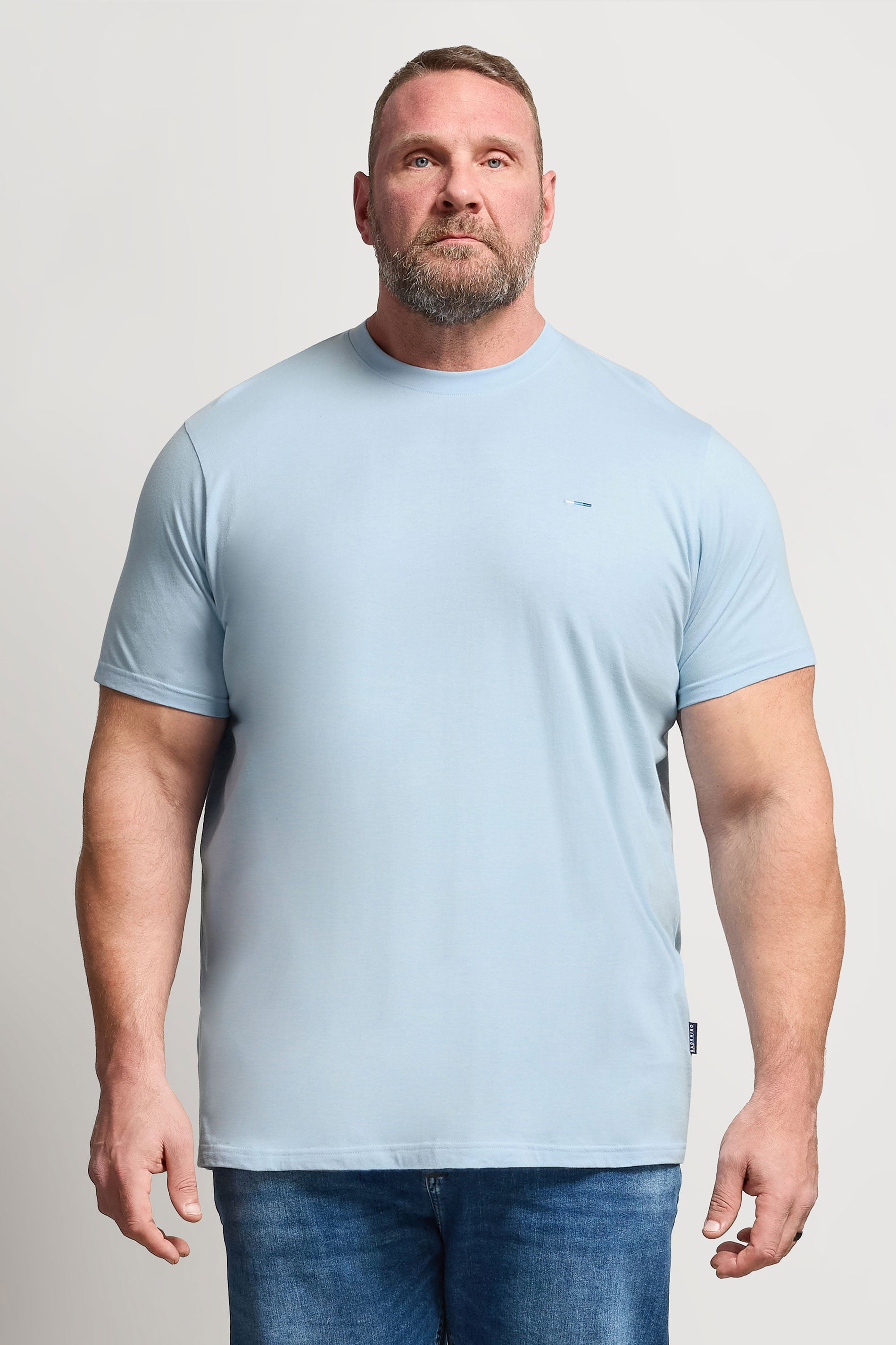 BadRhino Big & Tall Chambray Blue Core T-Shirt | BadRhino 1