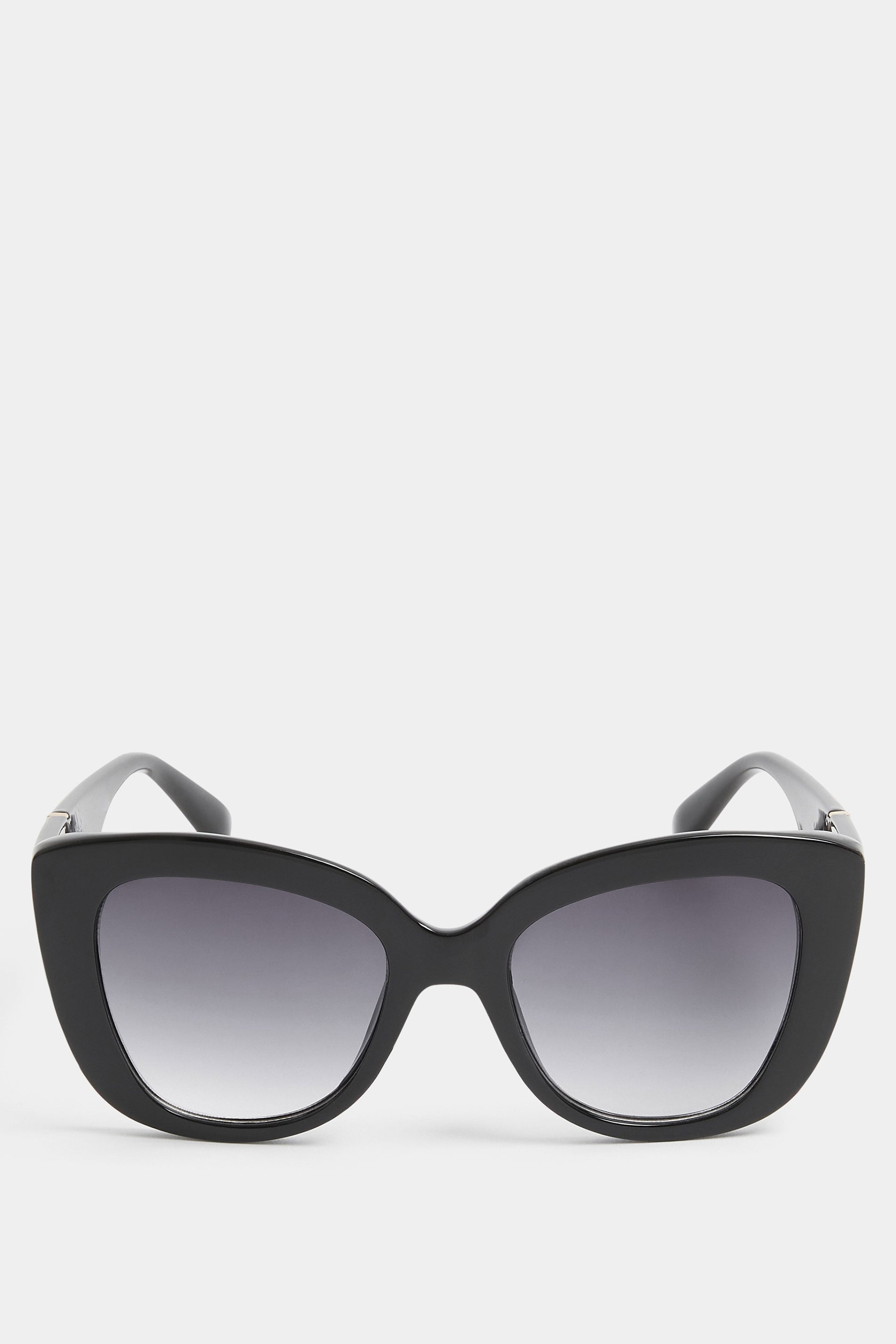 Black Cat Eye Oversized Sunglasses | Yours Clothing 2