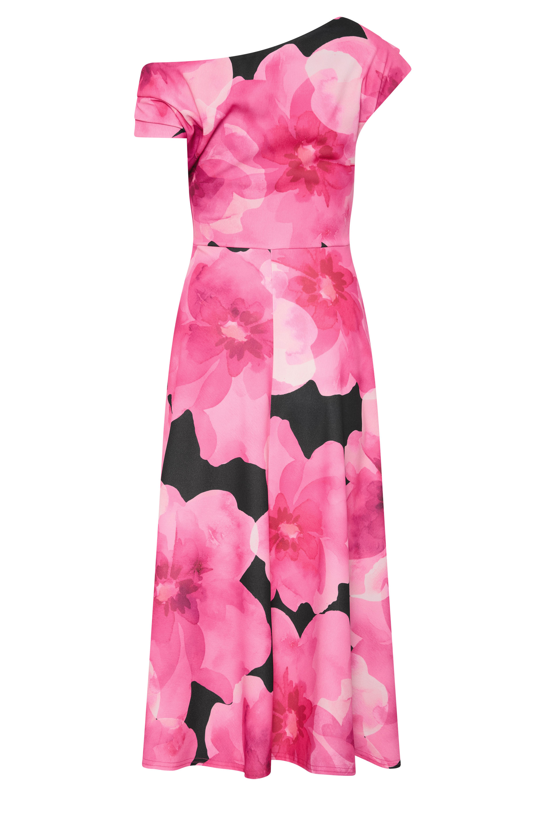 STAR Black Floral Off Shoulder Fit and Flare Dress | StarByJM 2