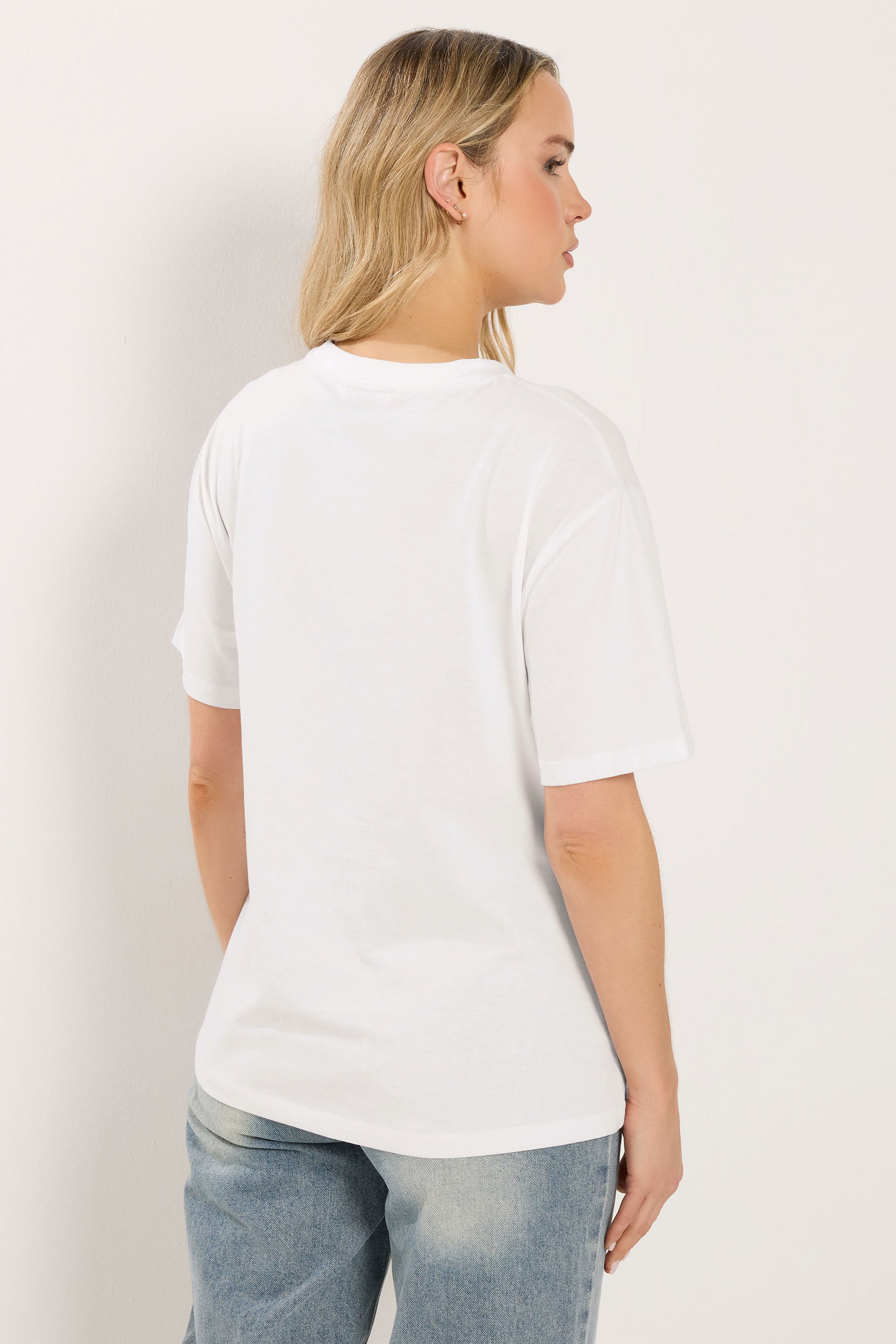 LTS Tall Women's White Twist Front Cotton T-Shirt | Long Tall Sally 4