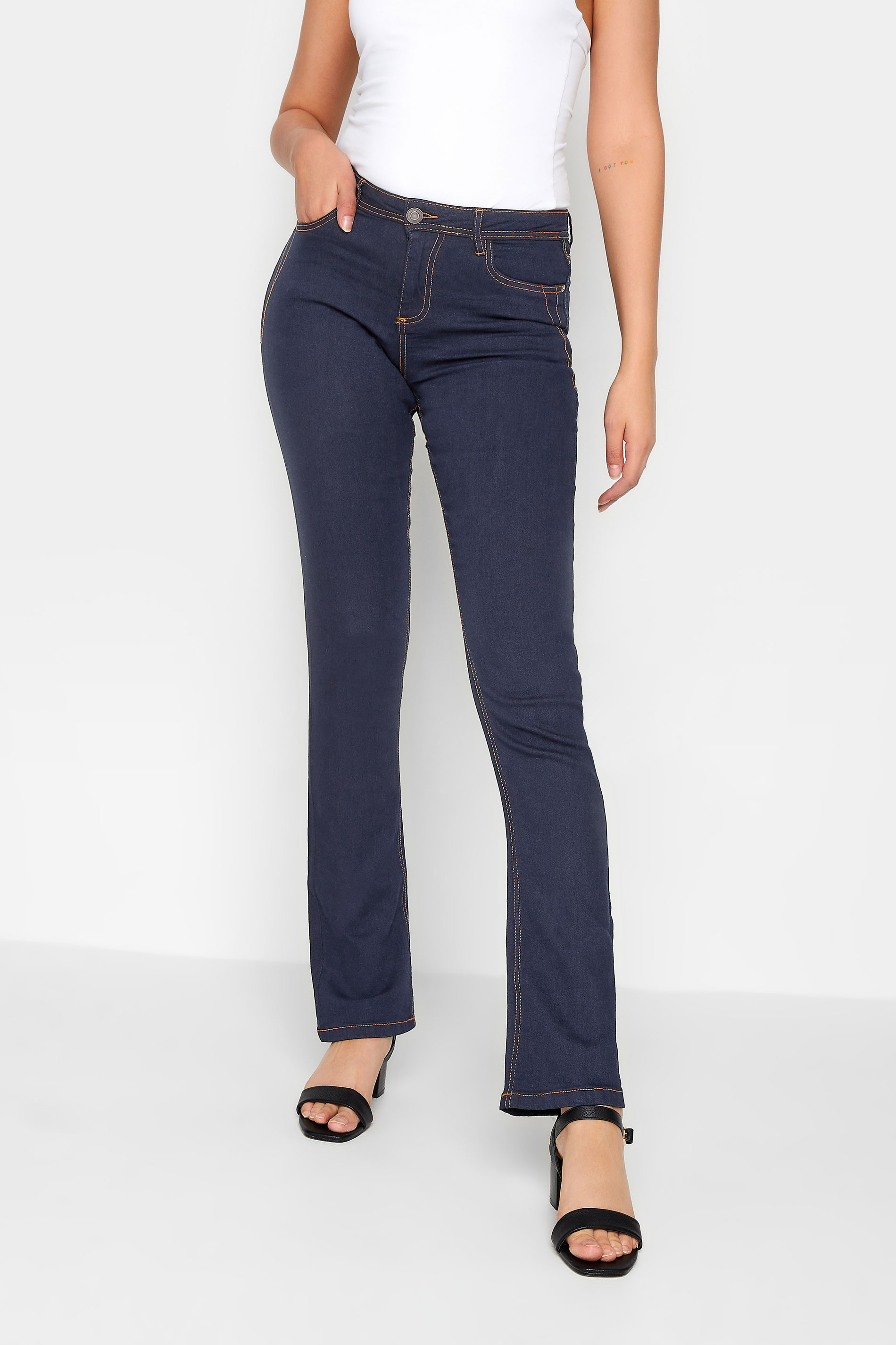 LTS Indigo Blue RAE Bootcut Jeans | Long Tall Sally 1