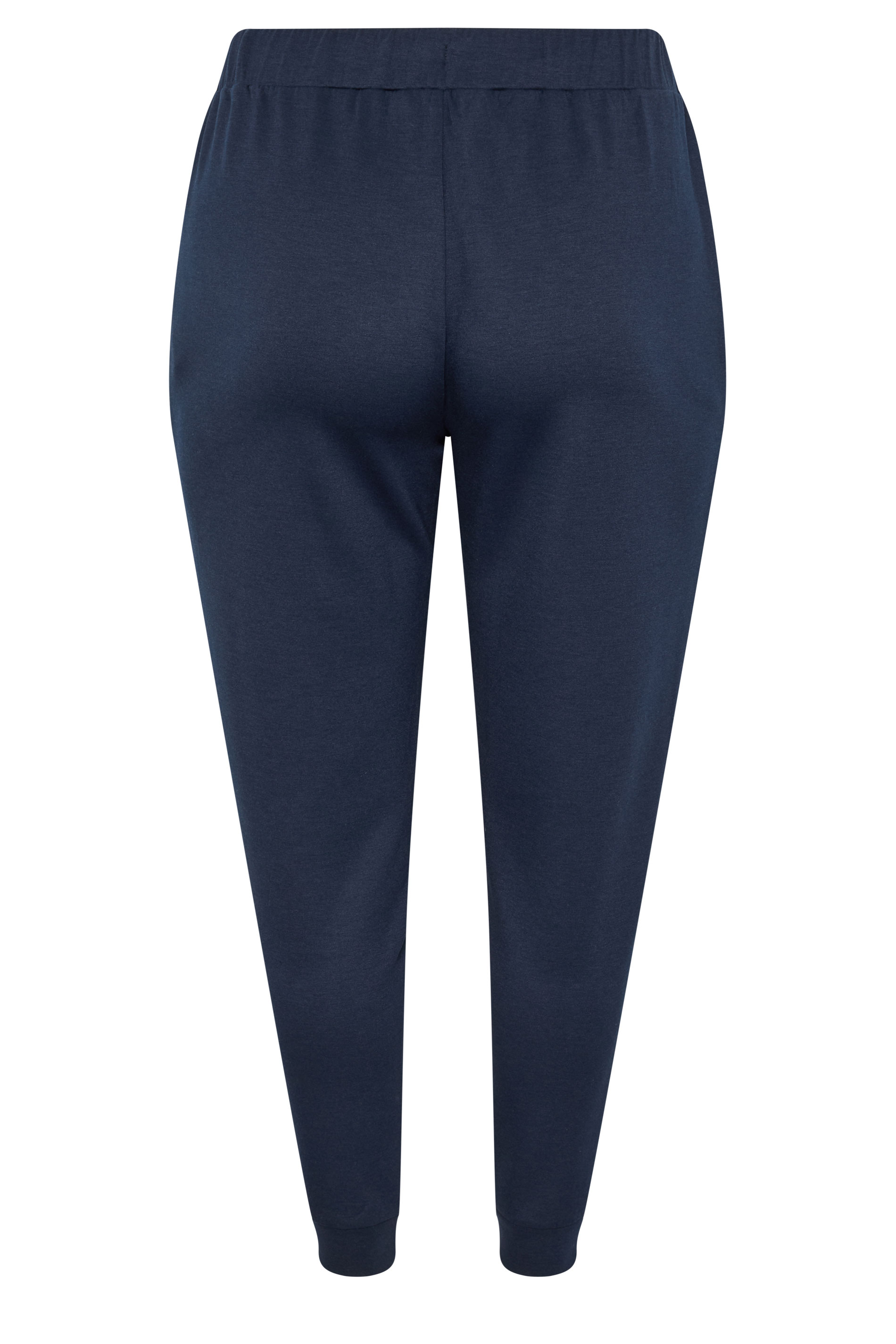 EVANS Plus Size Navy Luxe Zip Pocket Joggers | Evans 6