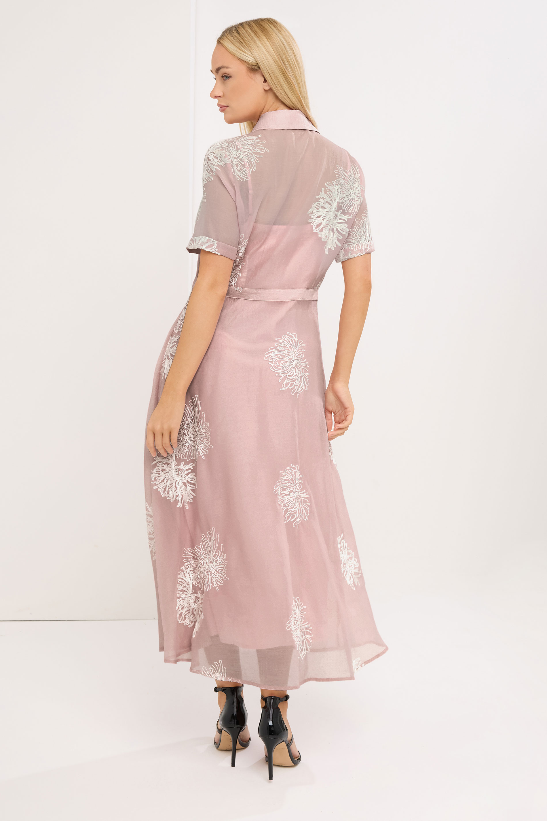 STAR Pink Embroidered Shirt Dress | StarByJM 2