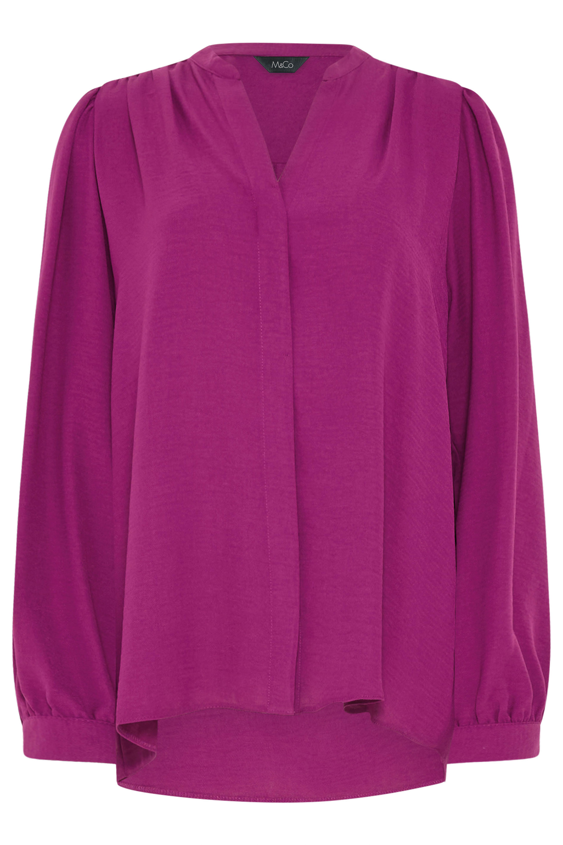 M&Co Pink Notch Neck Blouse | M&Co 5