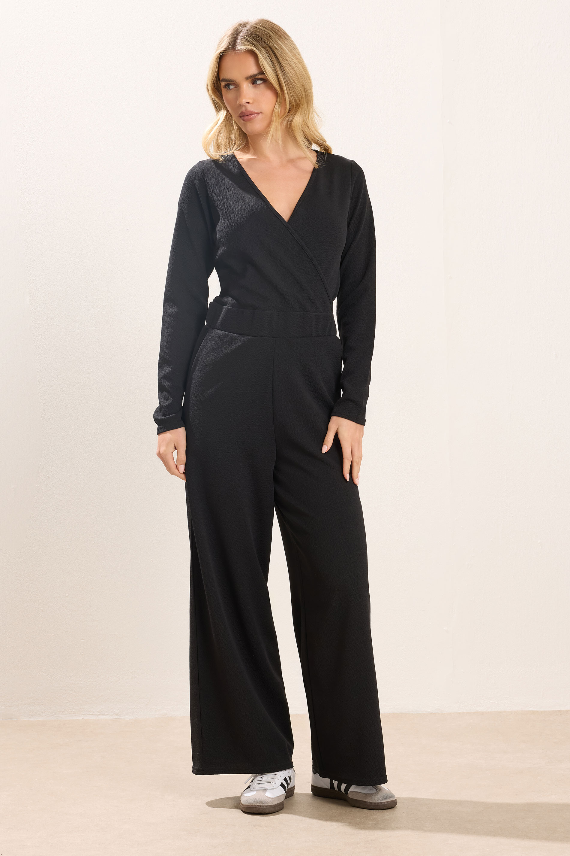 PixieGirl Petite Women's Black Wide Leg Jumpsuit | PixieGirl 1
