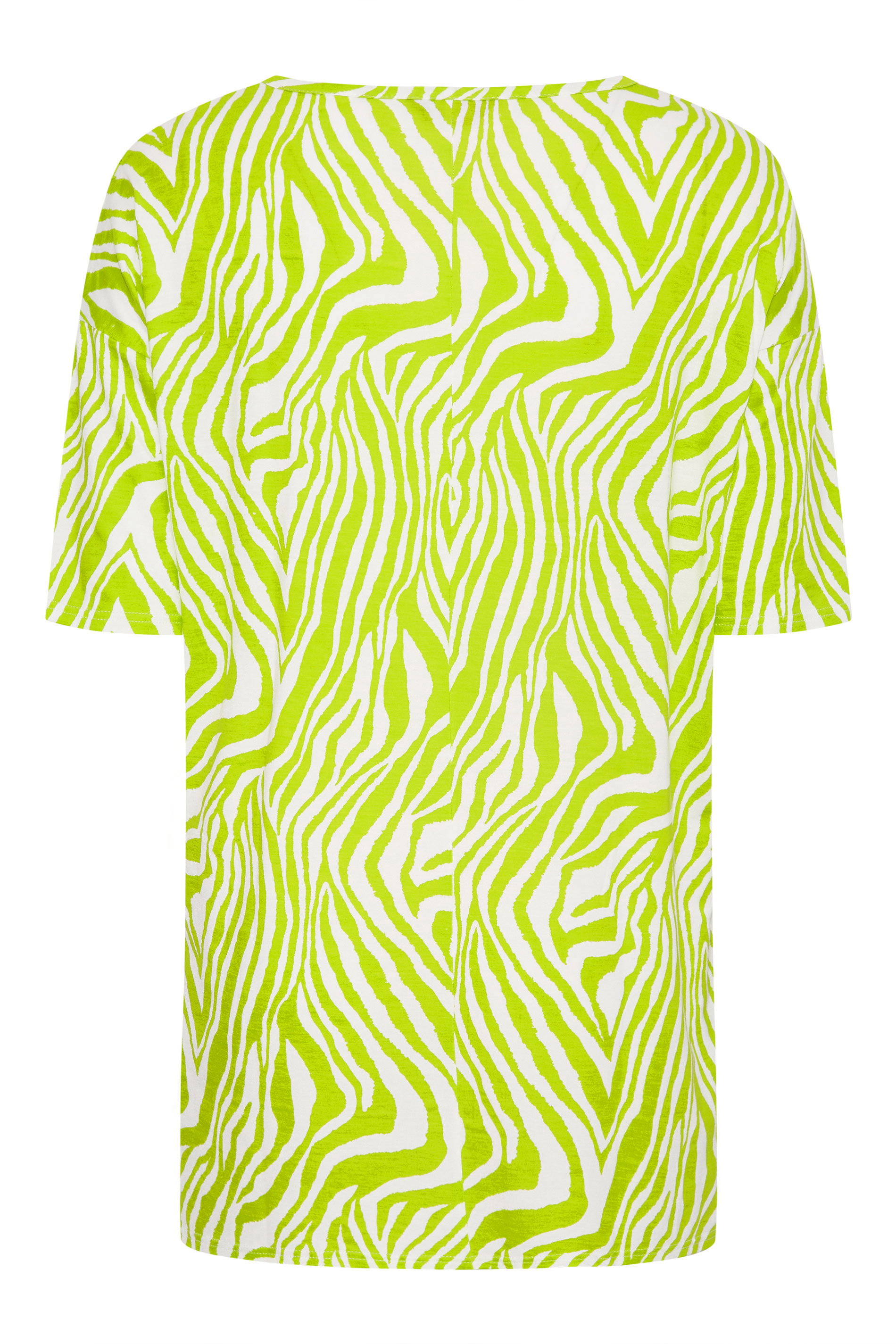 Lime Green Zebra Print Oversized 