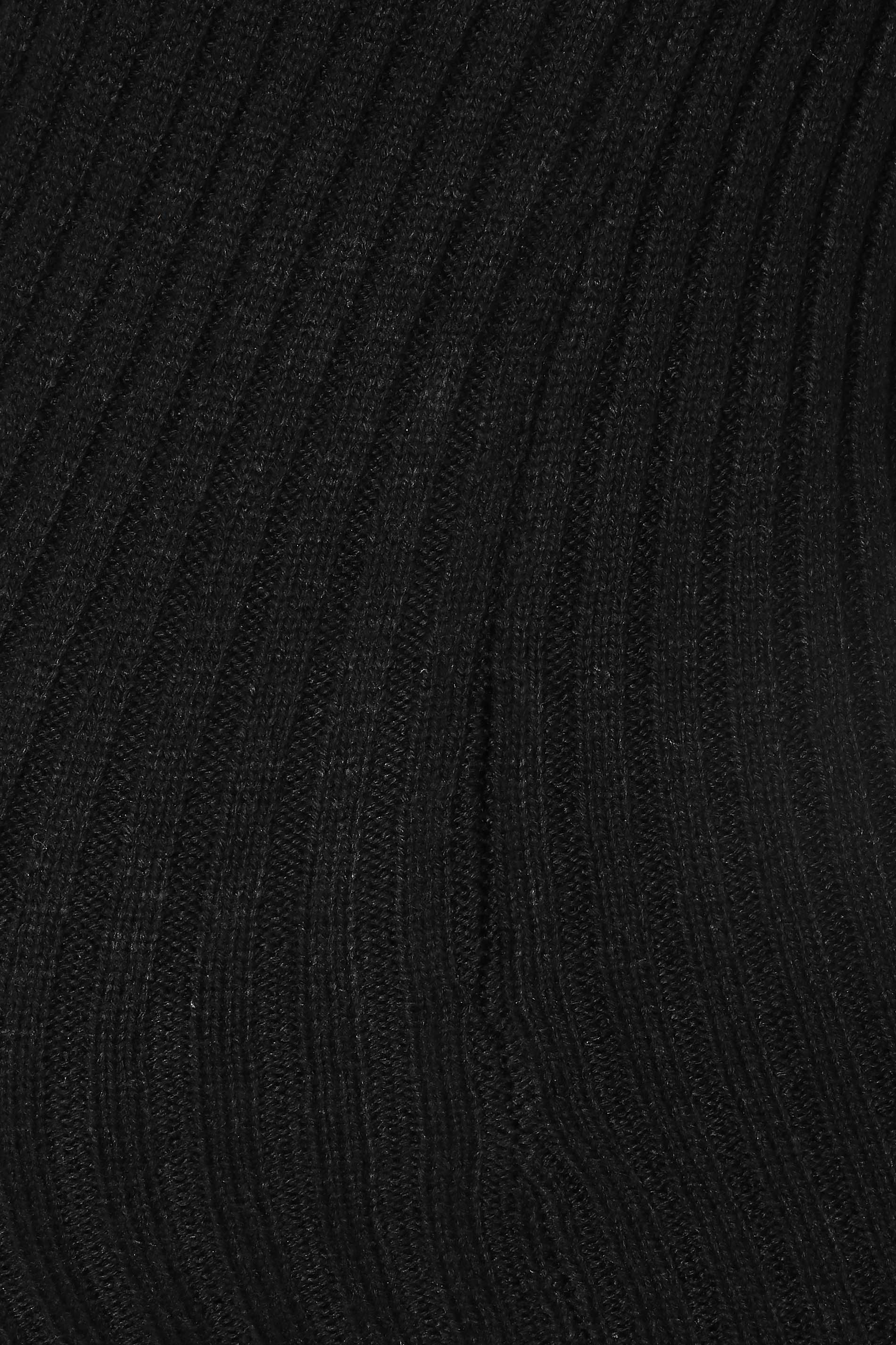 LTS Tall Women's Maternity Black Knitted Midaxi Dress | Long Tall Sally  1
