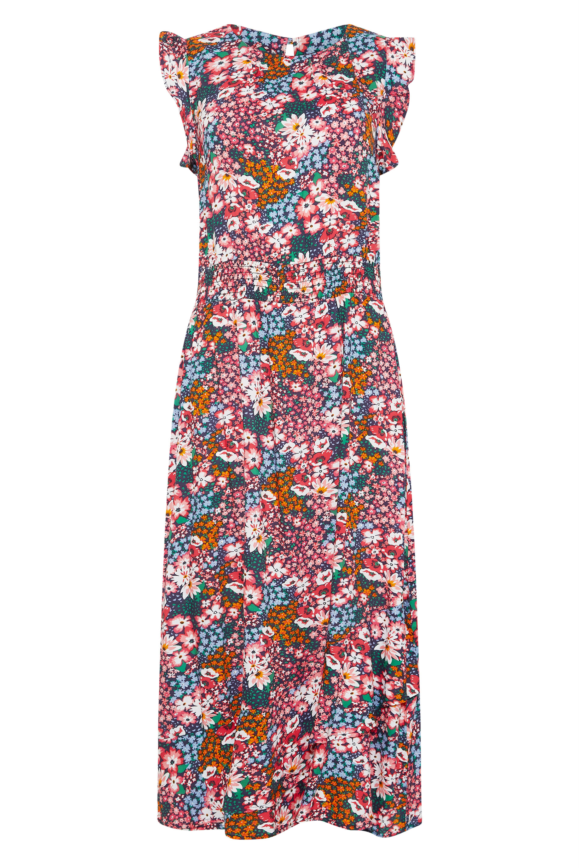 Tall Women's LTS Pink Ditsy Floral Midi Dress | Long Tall Sally