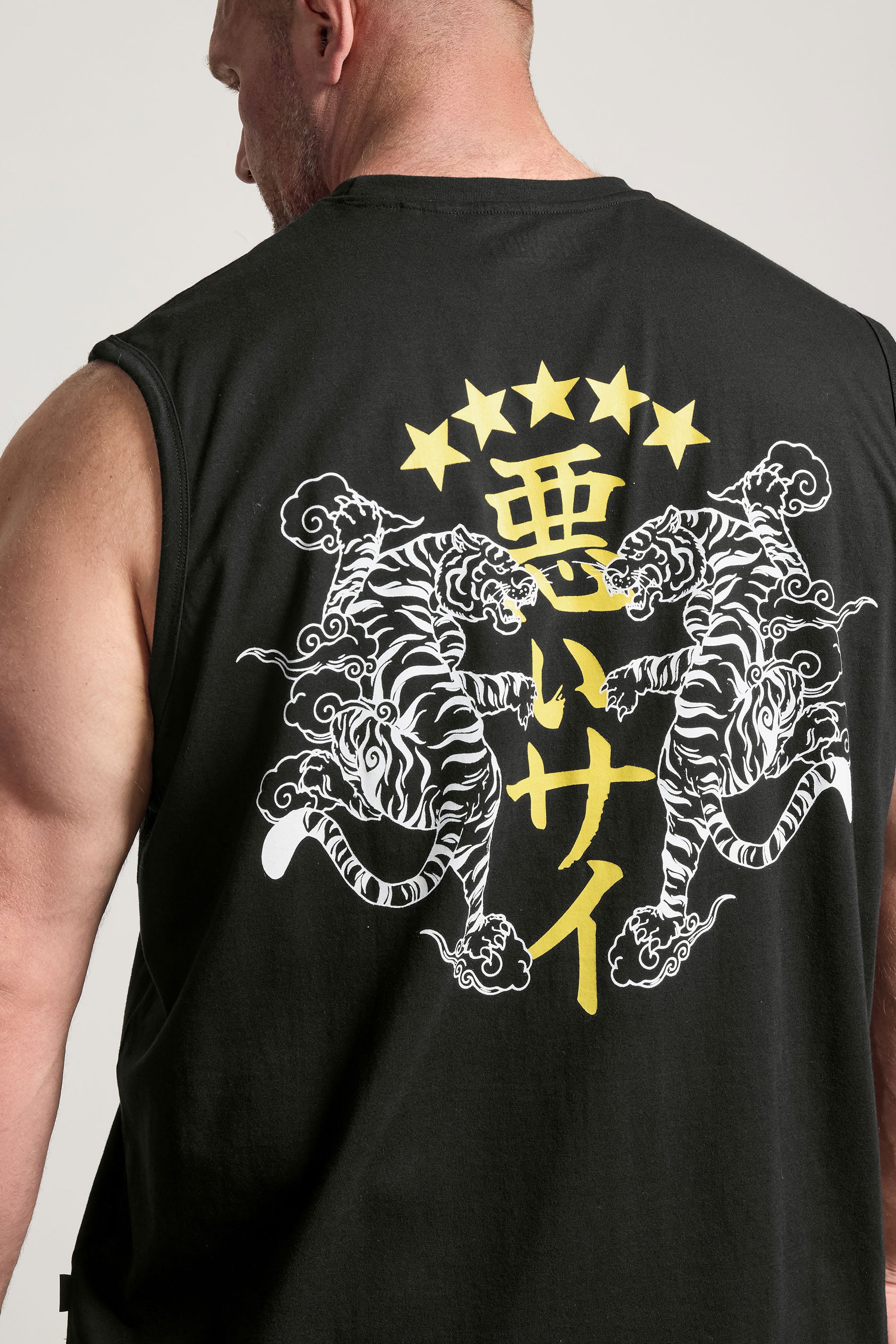 BadRhino Big & Tall Black Tiger Graphic Muscle Vest | BadRhino 4