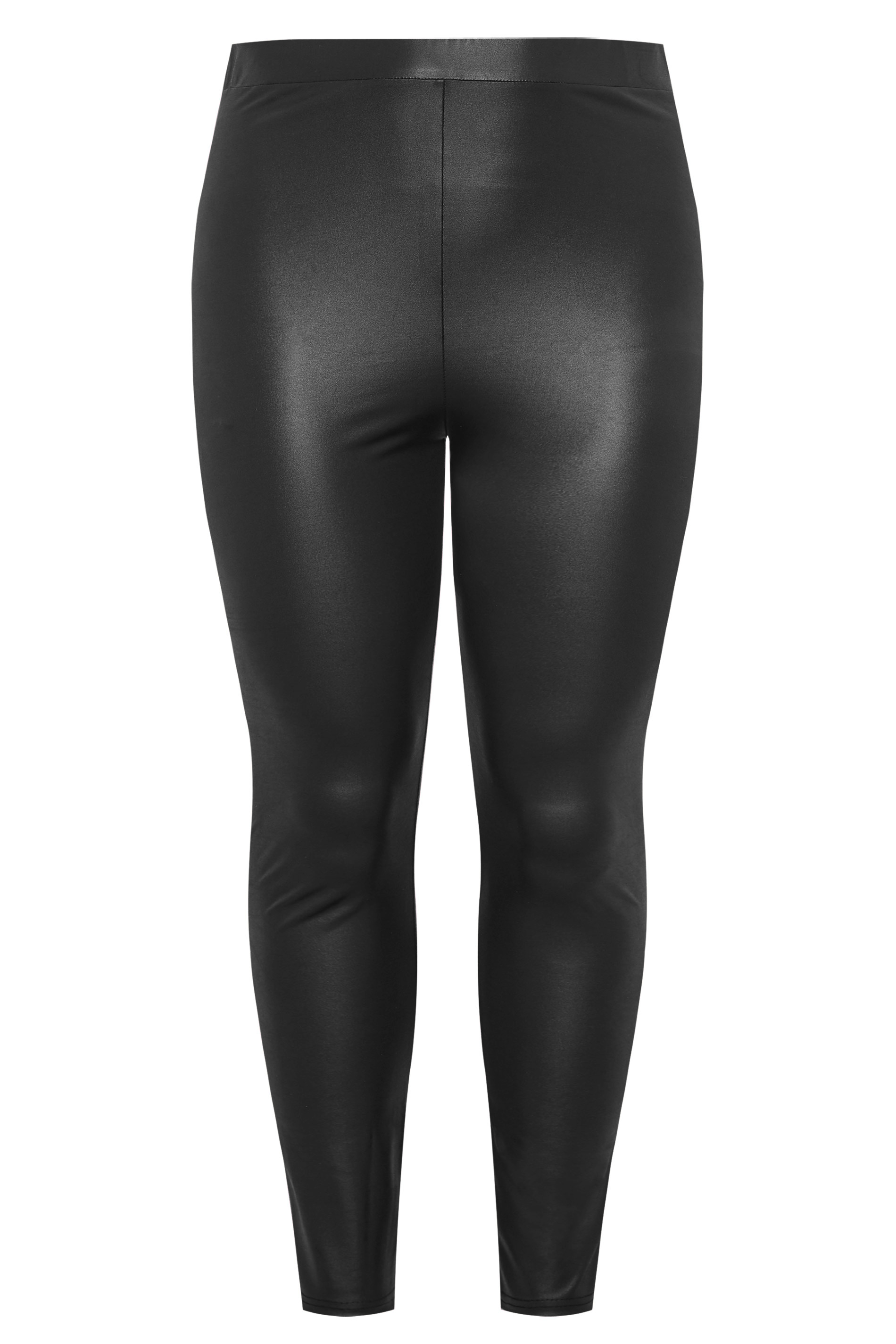 XL-5XL Women Leather Leggings High Waist Pants Stretchy Faux Leather Leggings  Plus Size