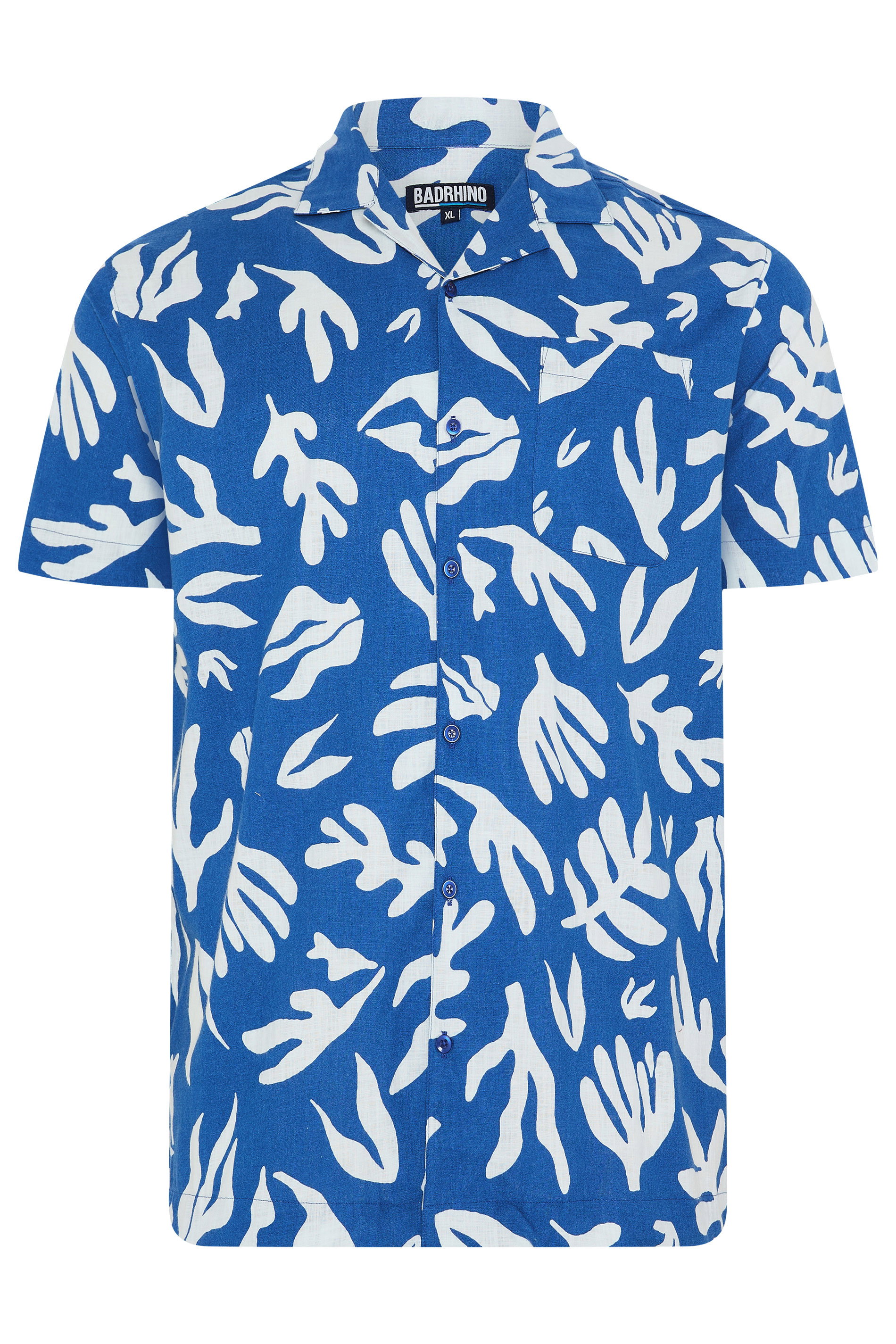 BadRhino Big & Tall Blue Coral Print Shirt | BadRhino 5