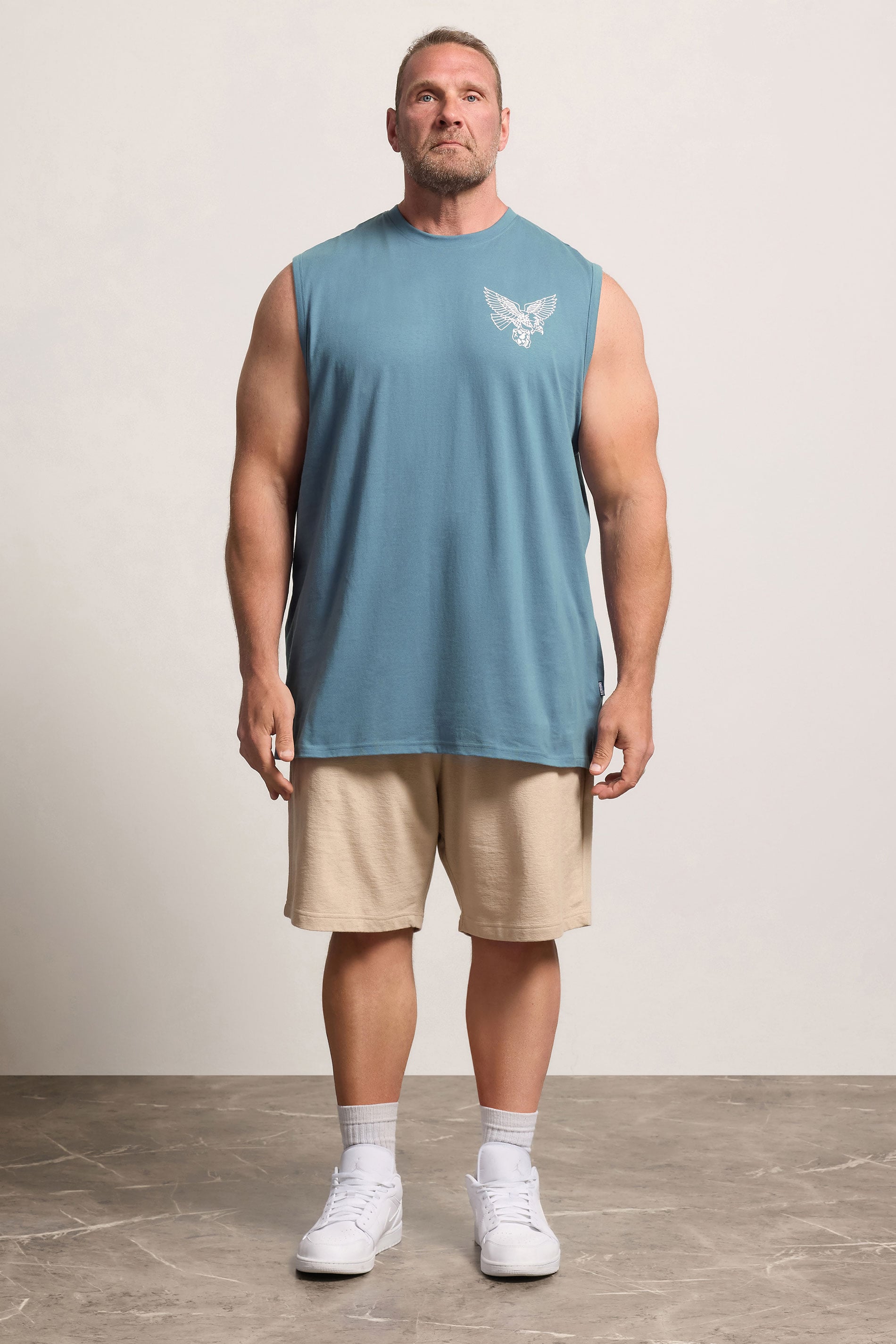 BadRhino Big & Tall Blue Eagle Graphic Extra Long Muscle Vest | BadRhino 1