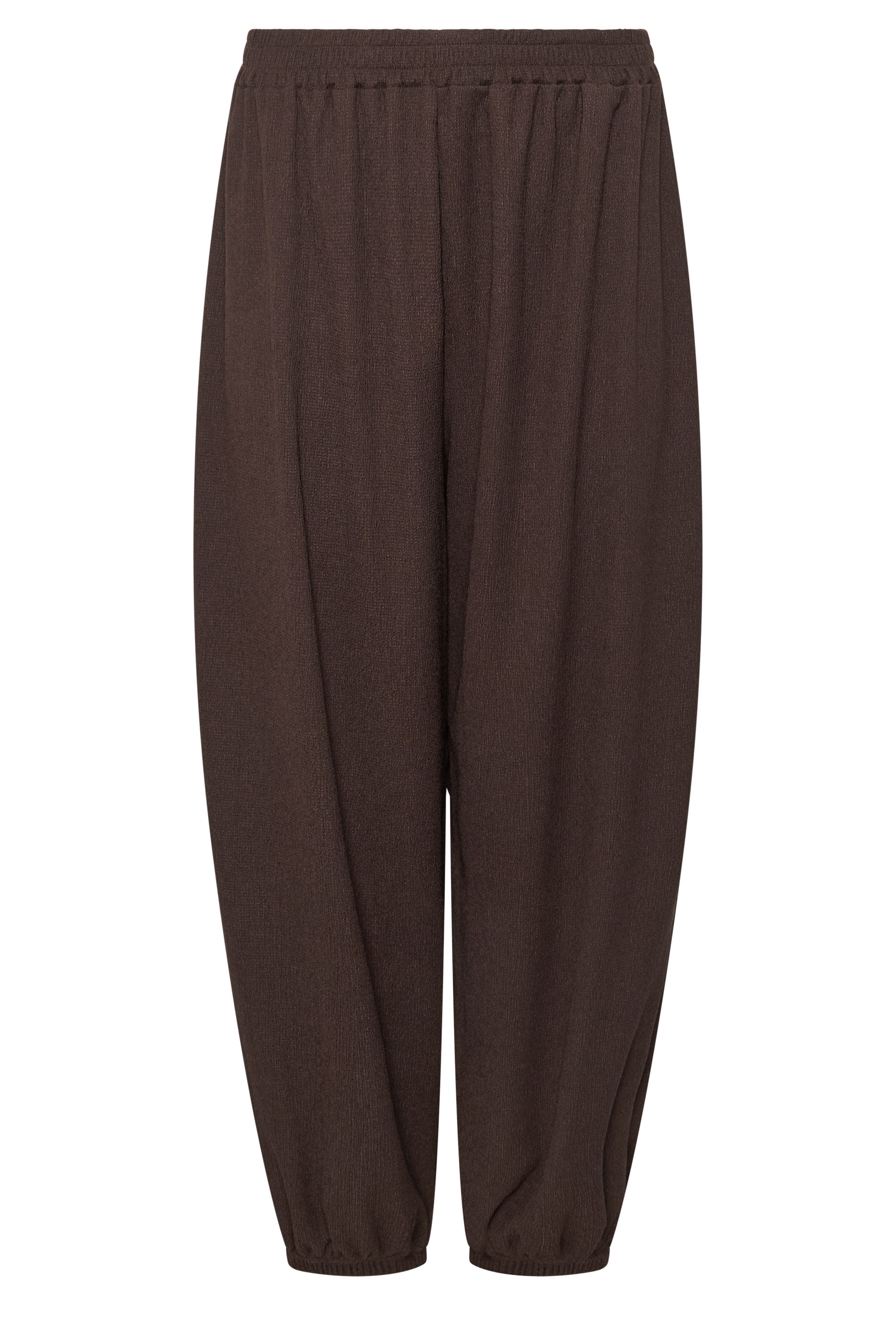 M&Co Chocolate Brown Balloon Leg Trousers | M&Co 5