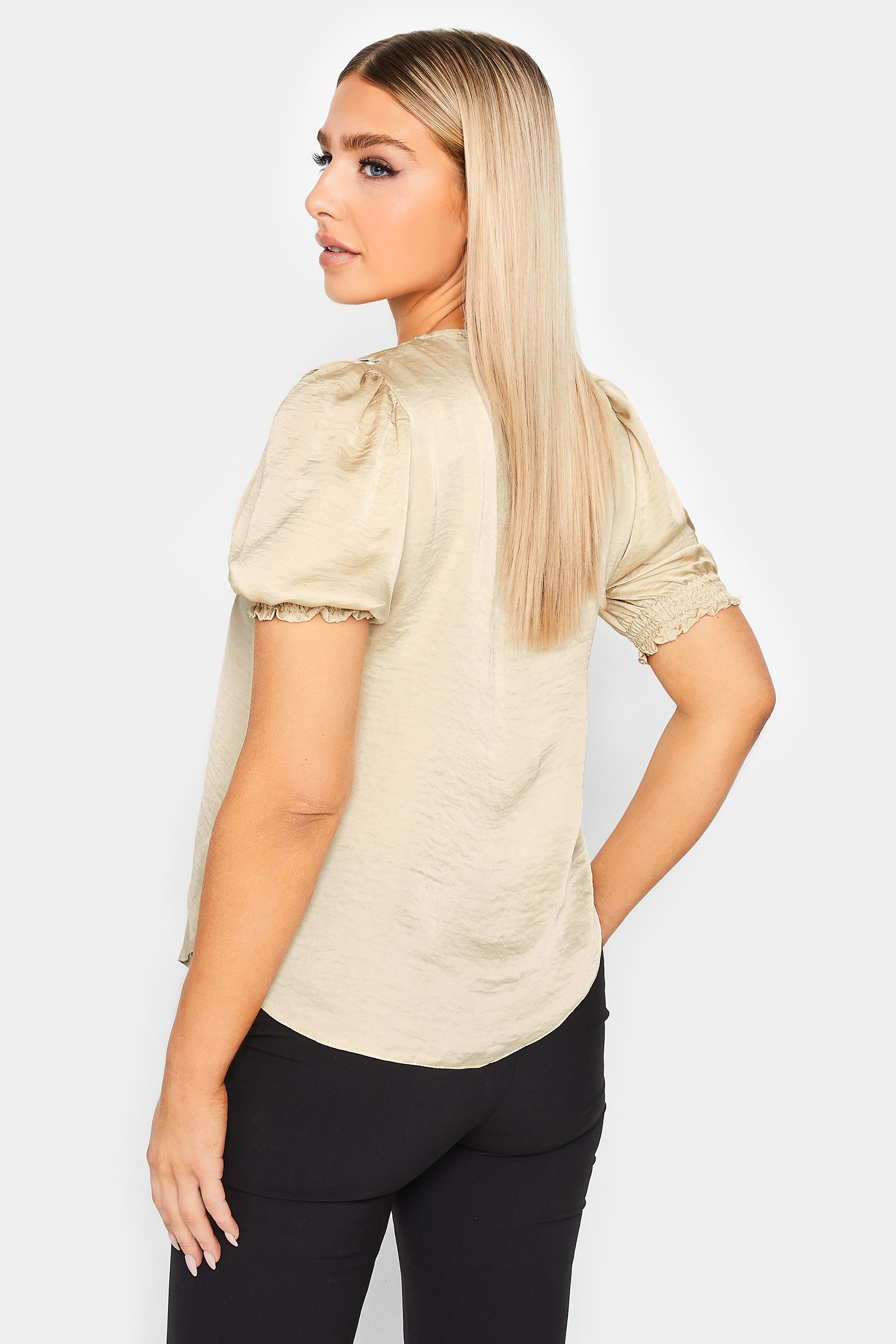 M&Co Gold Frill Front Blouse | M&Co