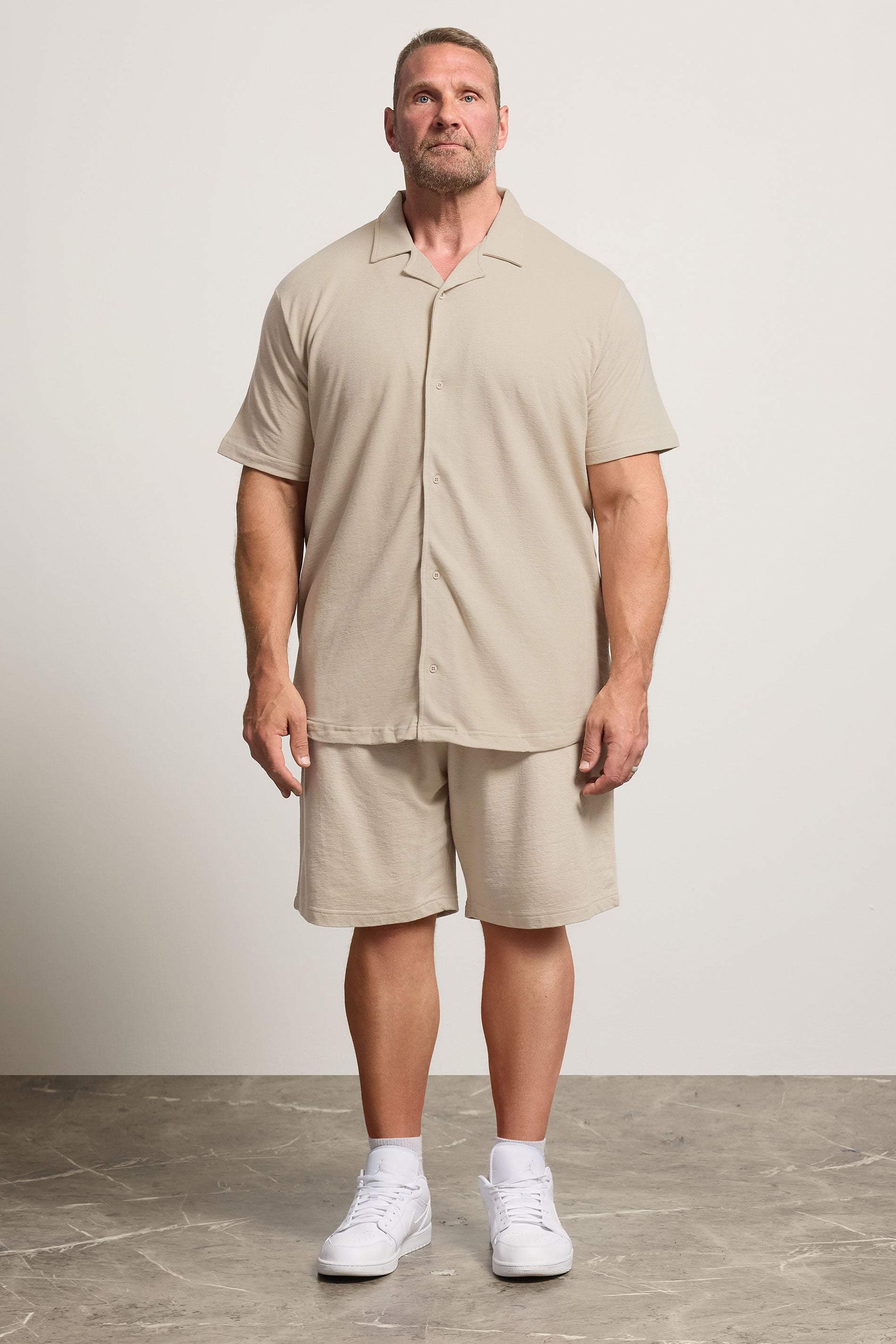 BadRhino Big & Tall Stone Brown Jersey Shorts | BadRhino 1