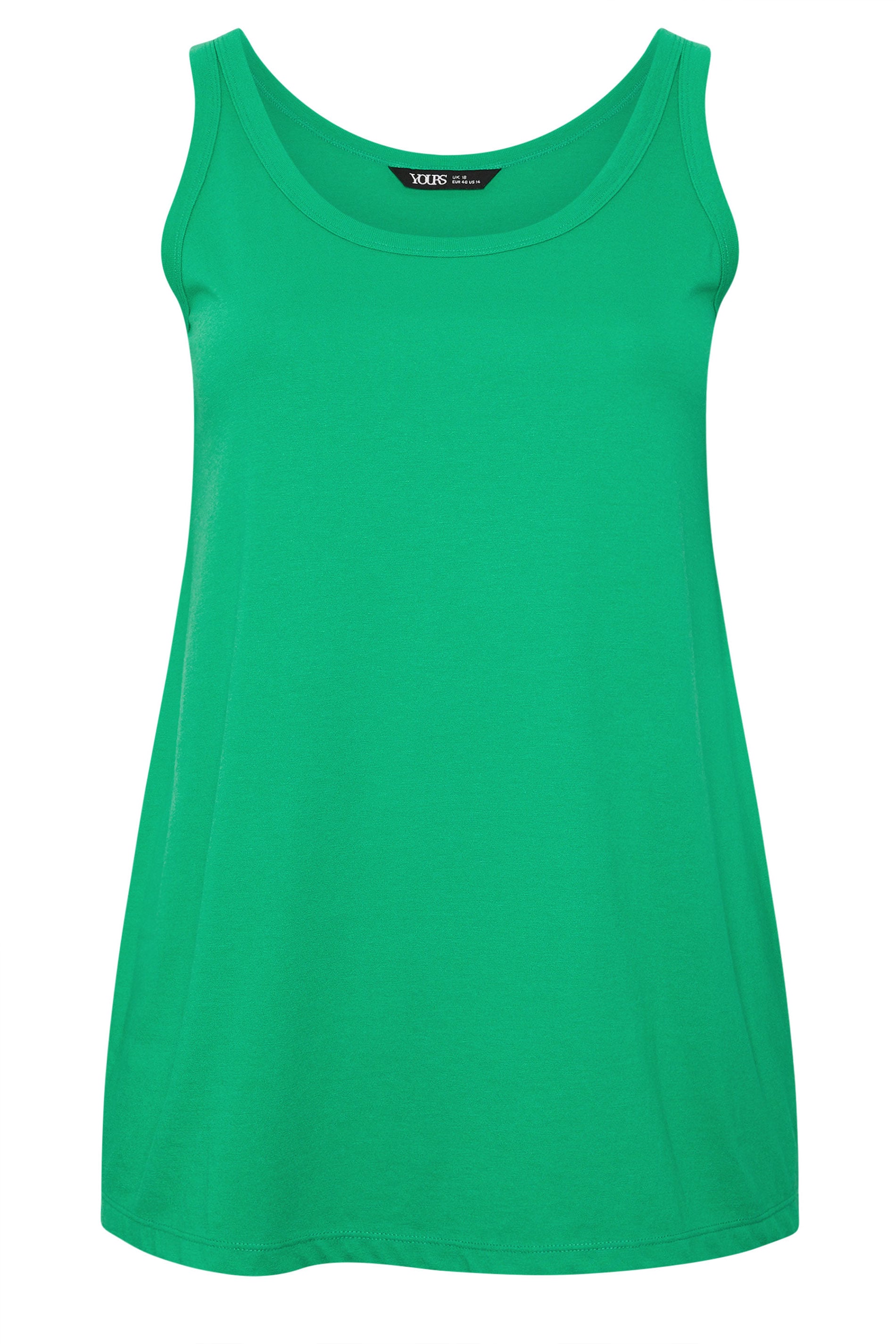 YOURS Plus Size Green Core Vest Top | Yours Clothing 5