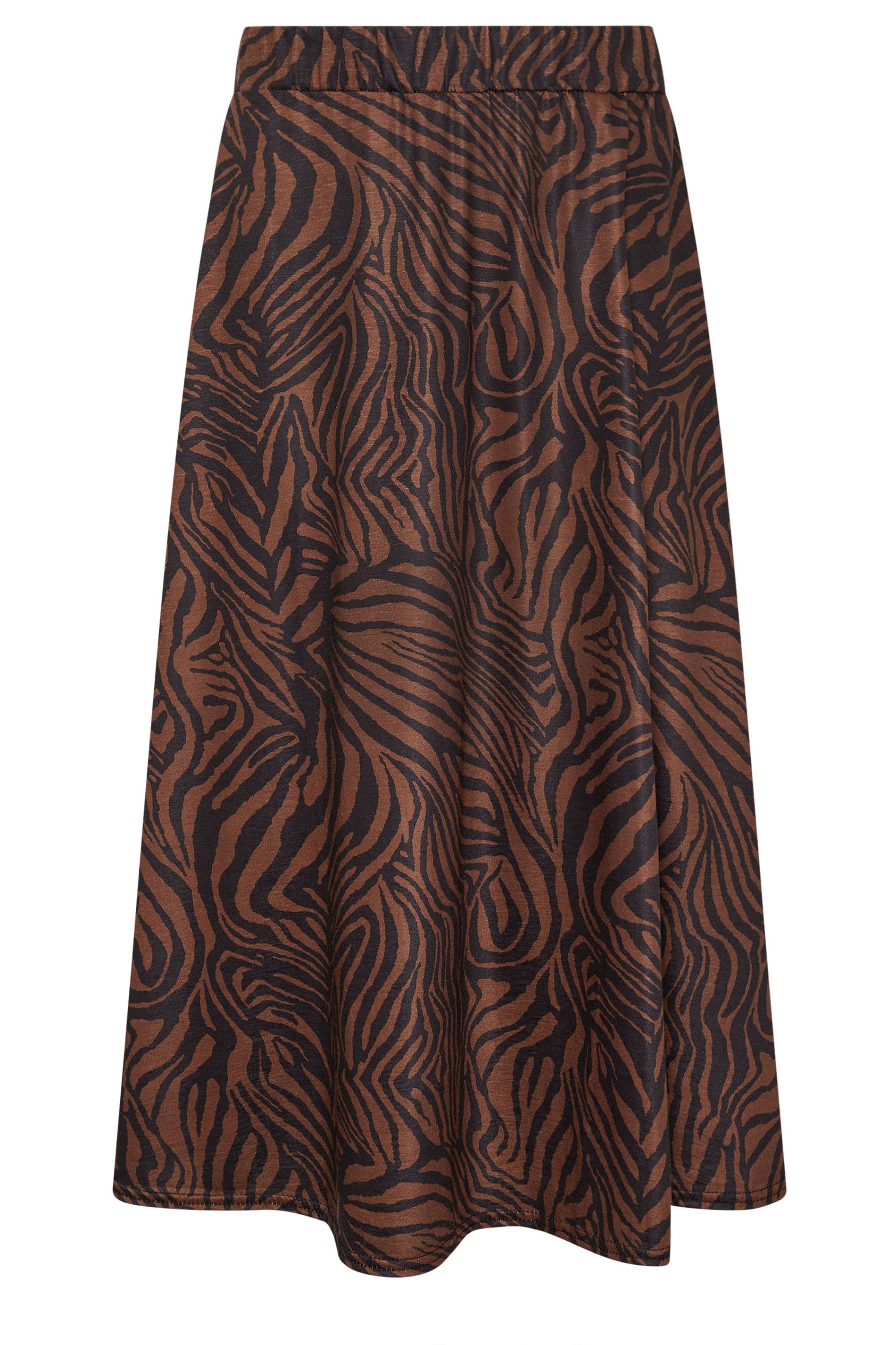 M&Co Brown Zebra Print Midi Skirt | M&Co 6