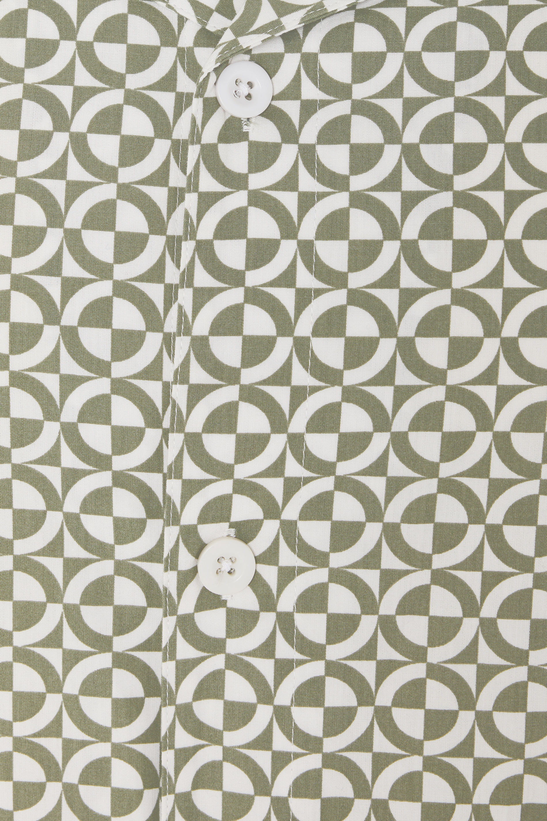 BadRhino Big & Tall Green Geometric Poplin Shirt | BadRhino 6