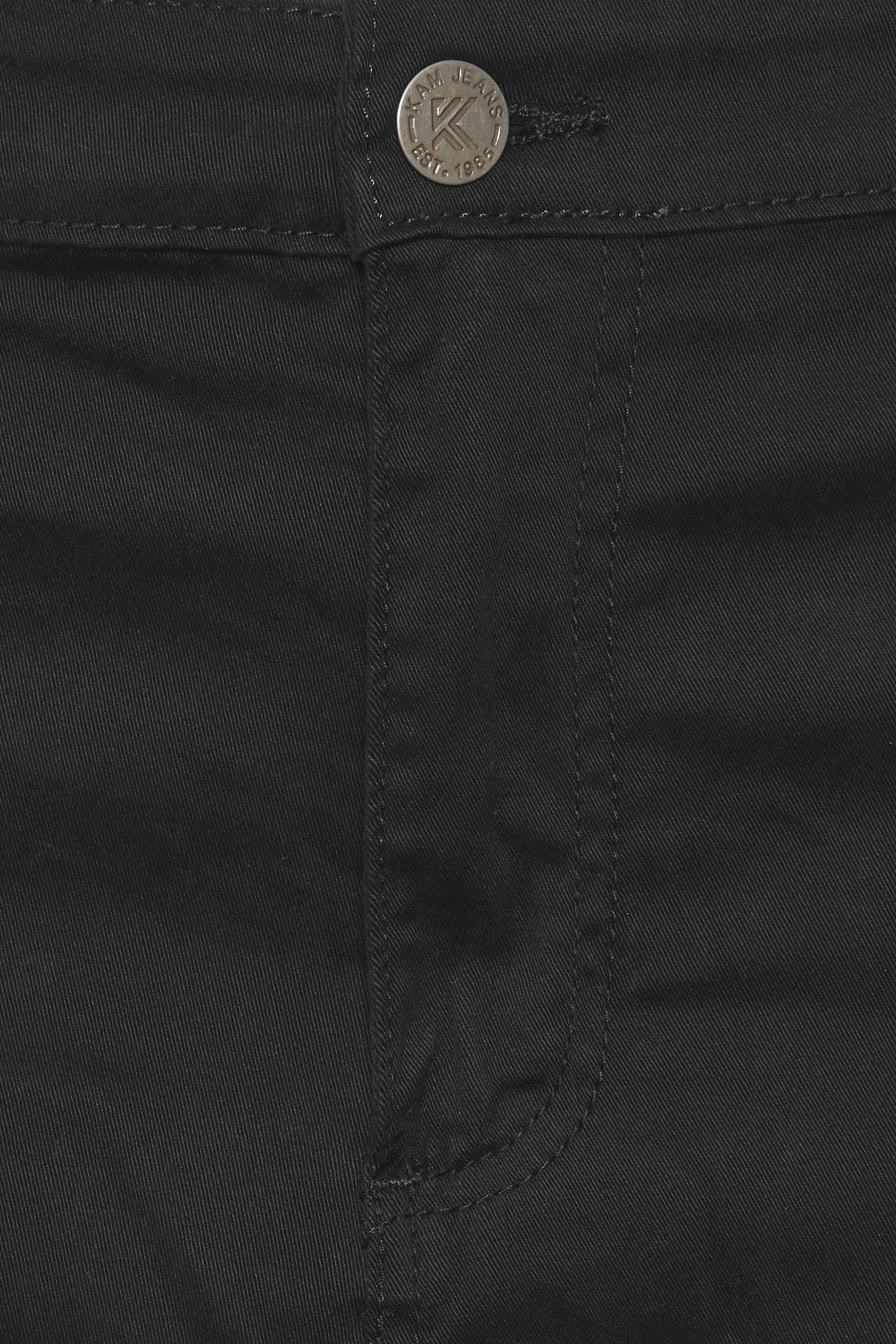 KAM Big & Tall Black Chino Trousers | BadRhino 5