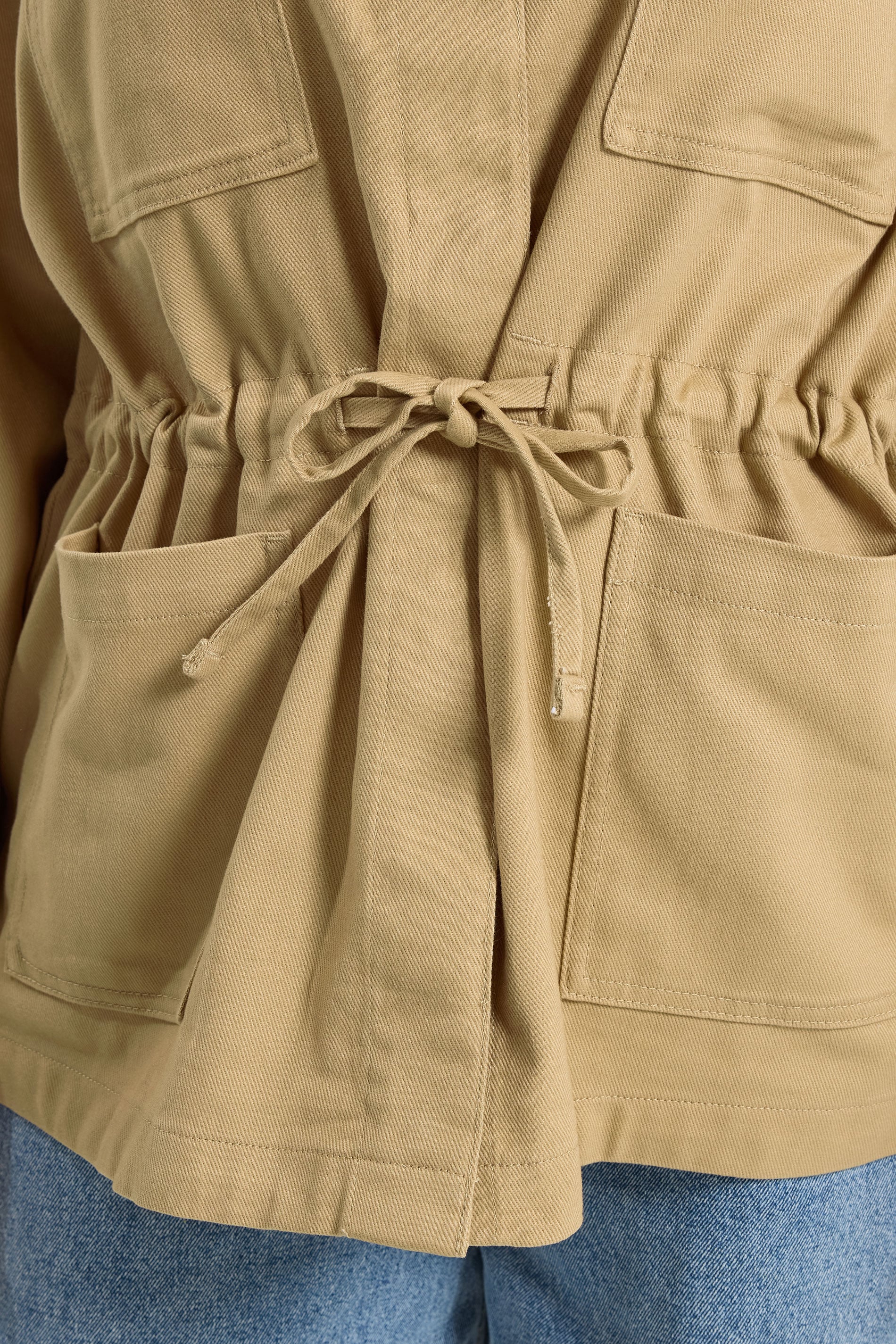 YOURS Plus Size Stone Brown Carpenter Jacket | Yours Clothing 5