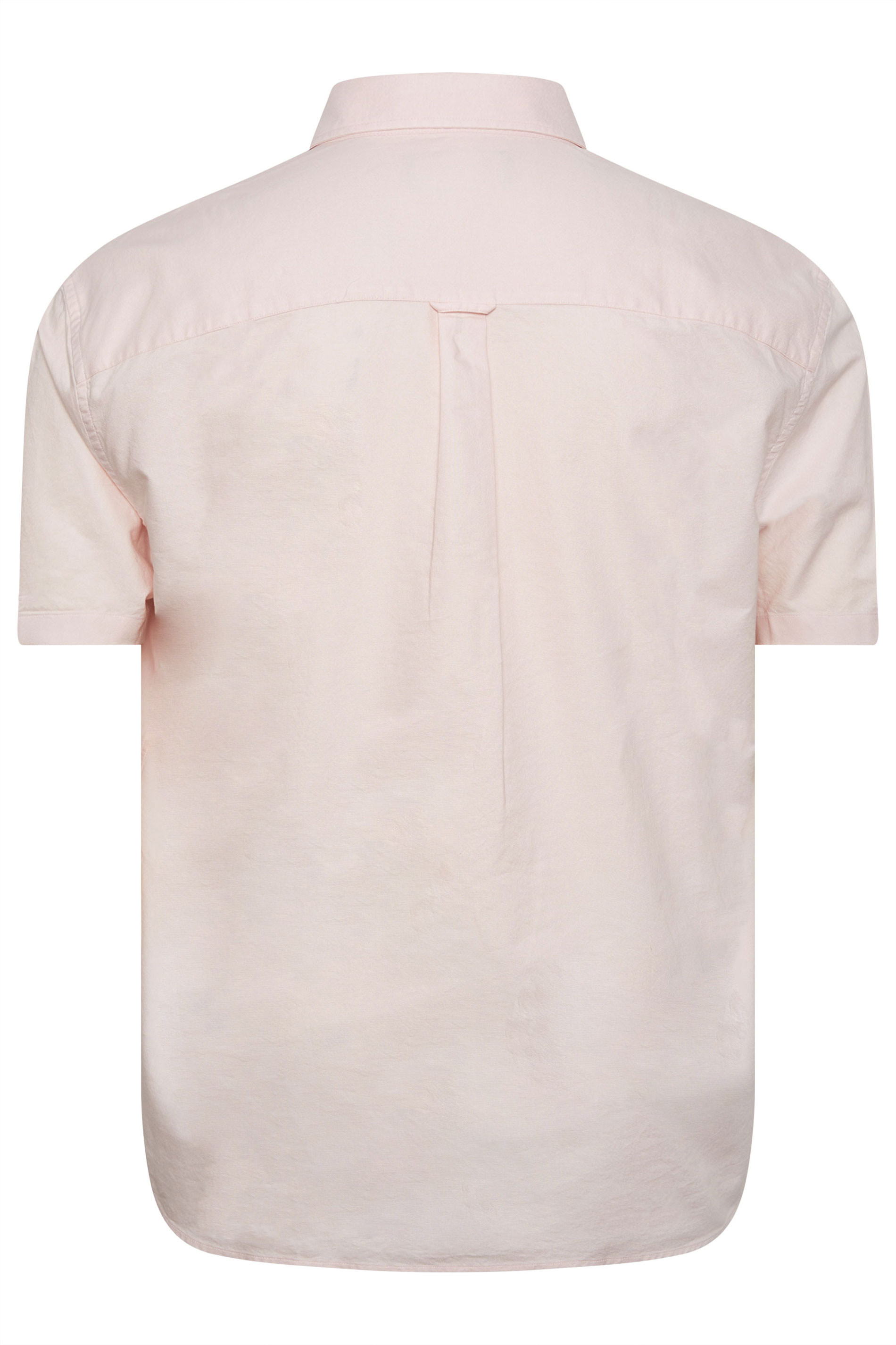 LYLE & SCOTT Big & Tall Pink Short Sleeve Oxford Shirt | BadRhino 3