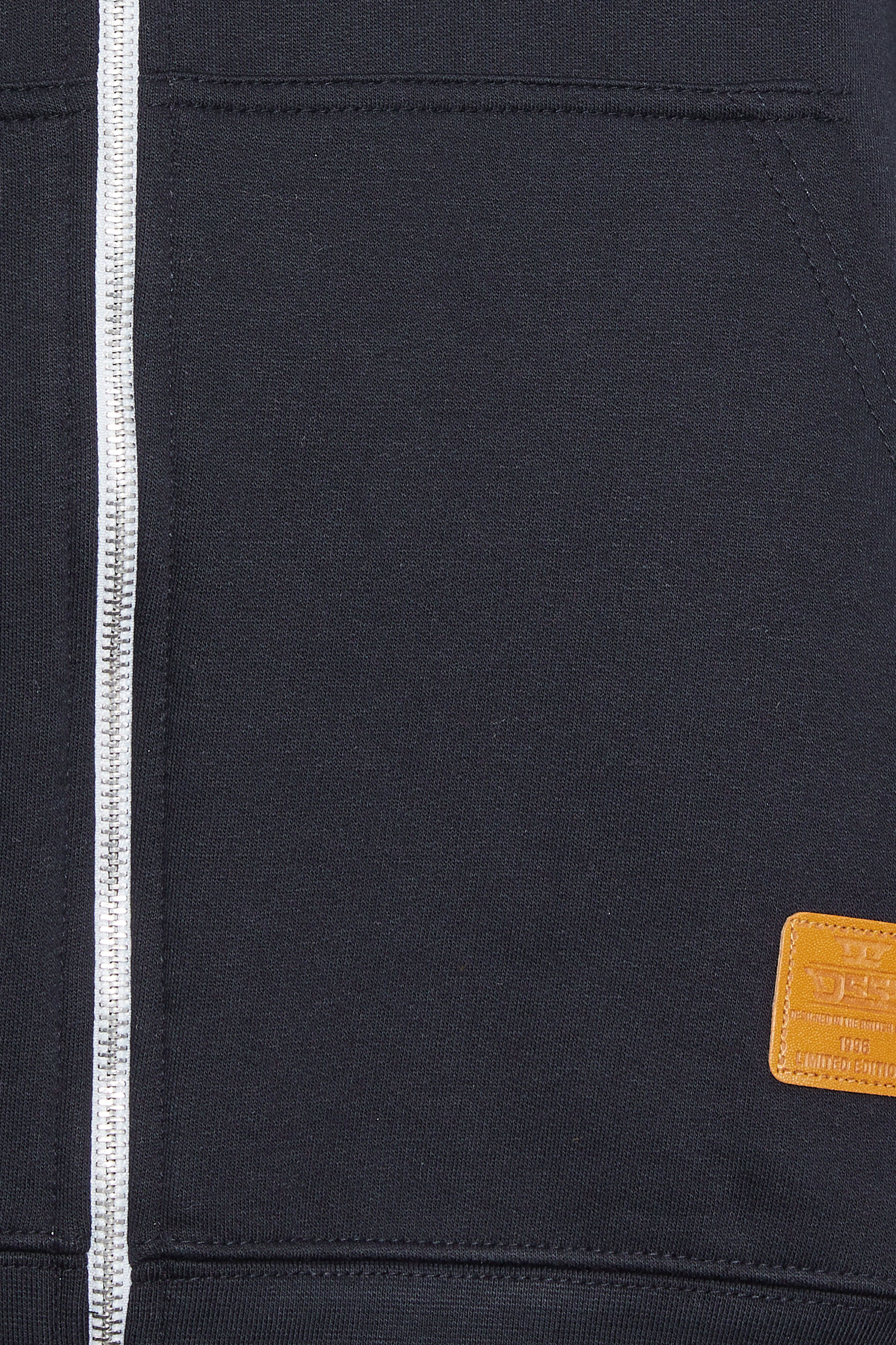 D555 Big & Tall Navy Blue Zip Through Sleeveless Hoodie | BadRhino 4