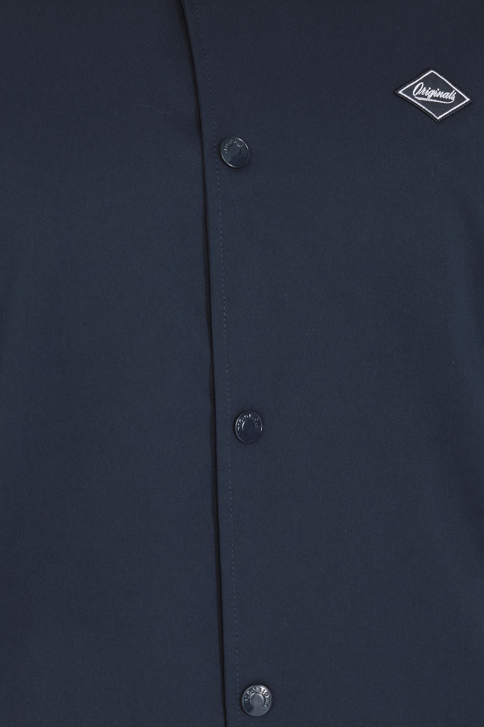 JACK & JONES Big & Tall Navy Blue Button Up Jacket | BadRhino 2