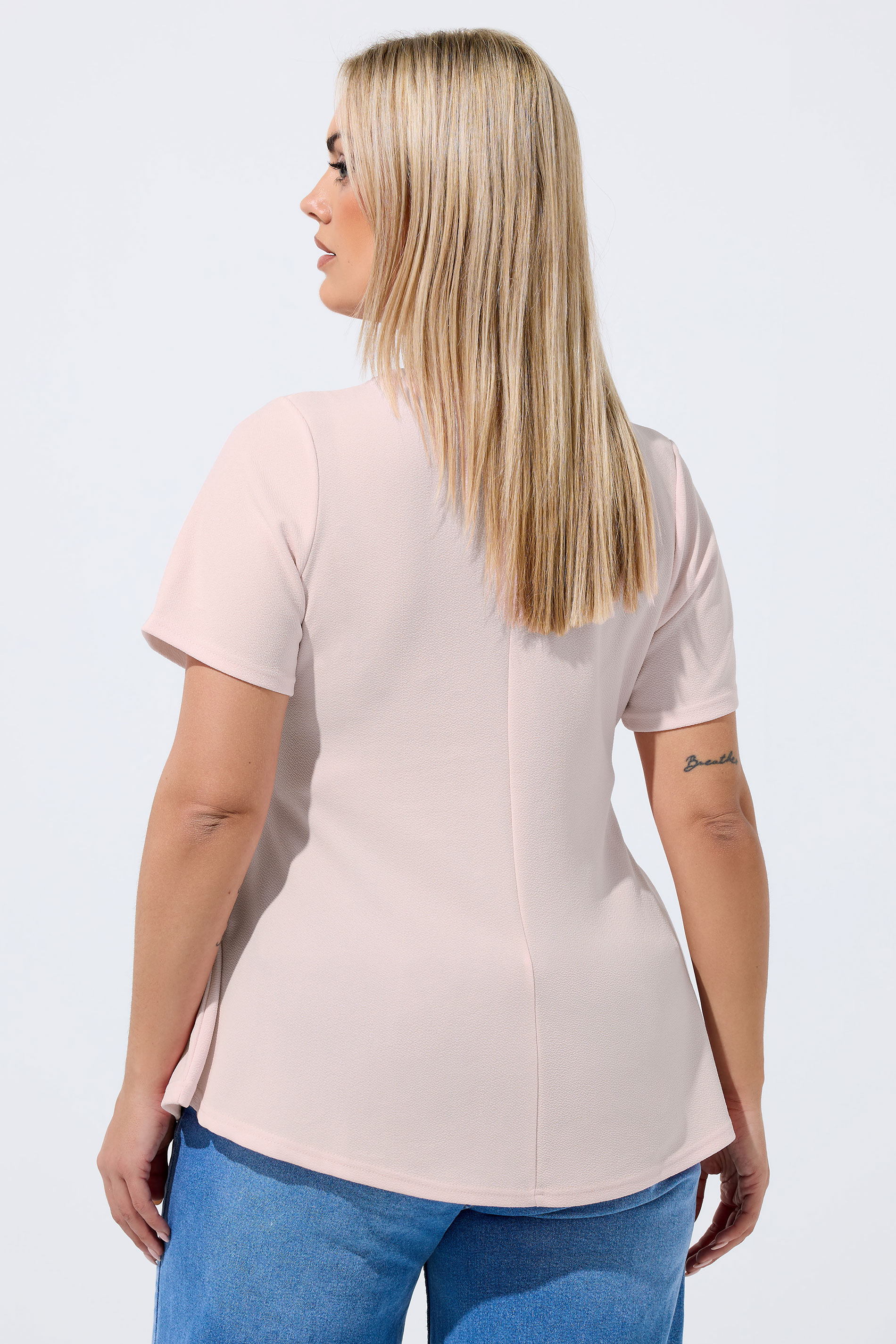 LIMITED COLLECTION Plus Size Pink Corset Top | Yours Clothing 2