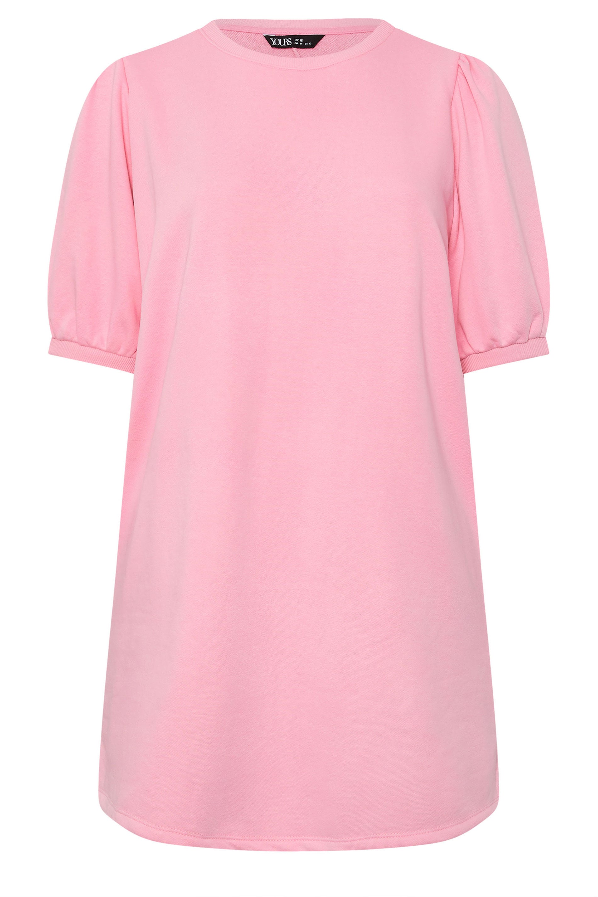 YOURS Plus Size Pink Balloon Sleeve Dress | Yours Clothing 5