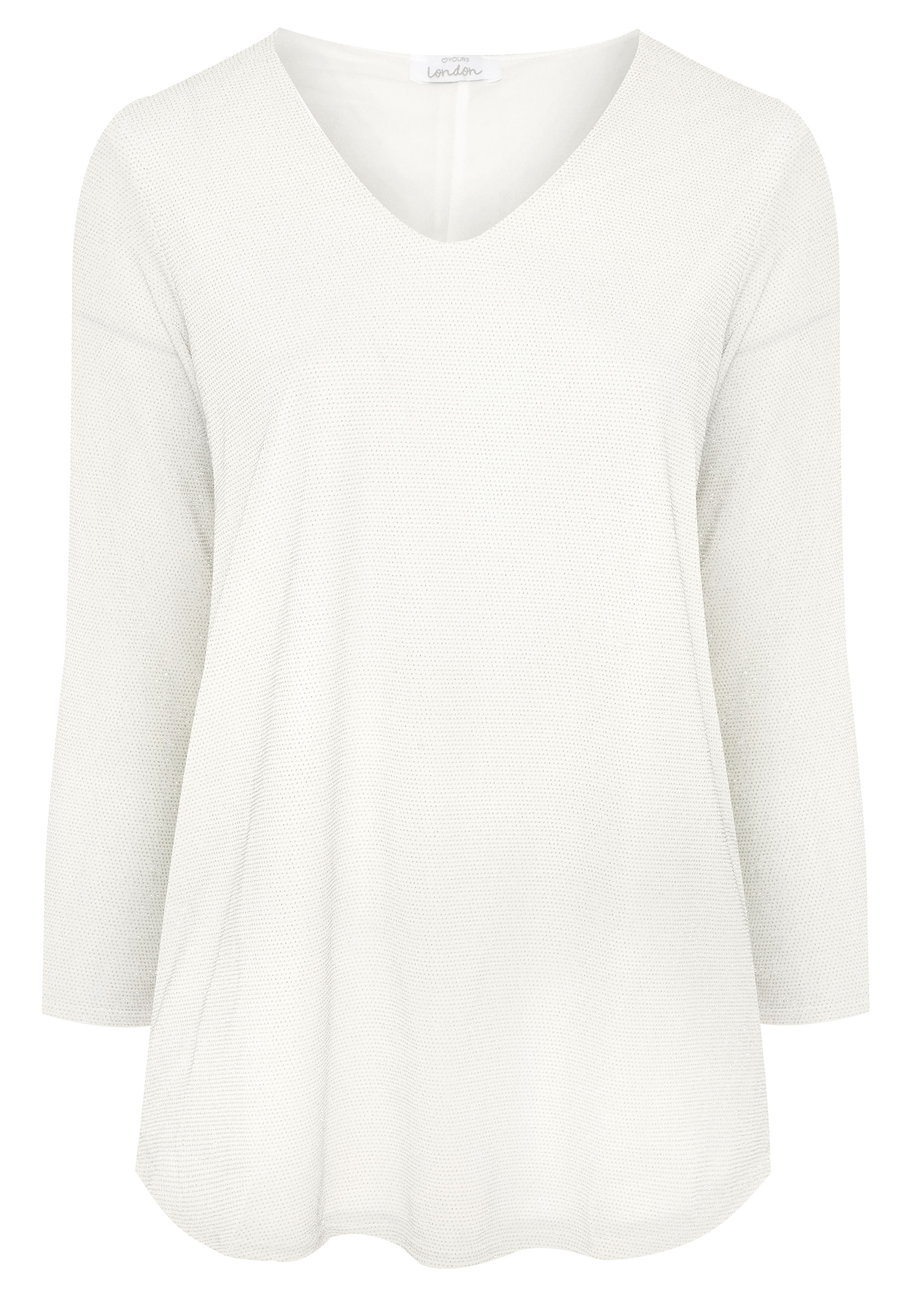 YOURS LONDON White Swing Top | Yours Clothing