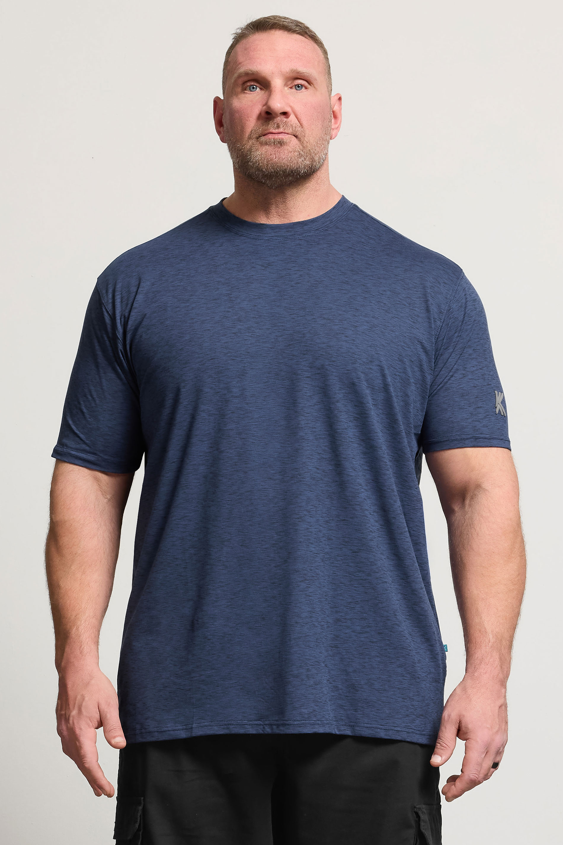 KAM Big & Tall Indigo Blue Active T-Shirt | BadRhino 3