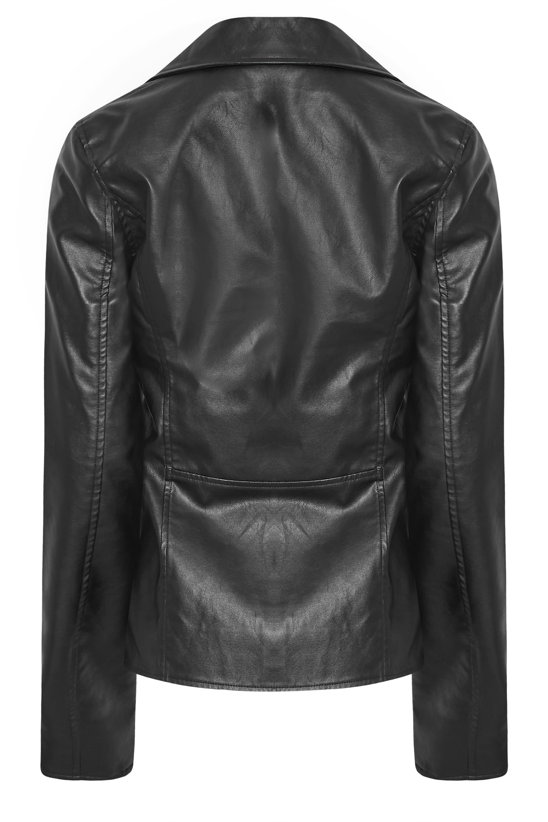 LTS Tall Women's Faux Leather Biker Jacket | Long Tall Sally 3