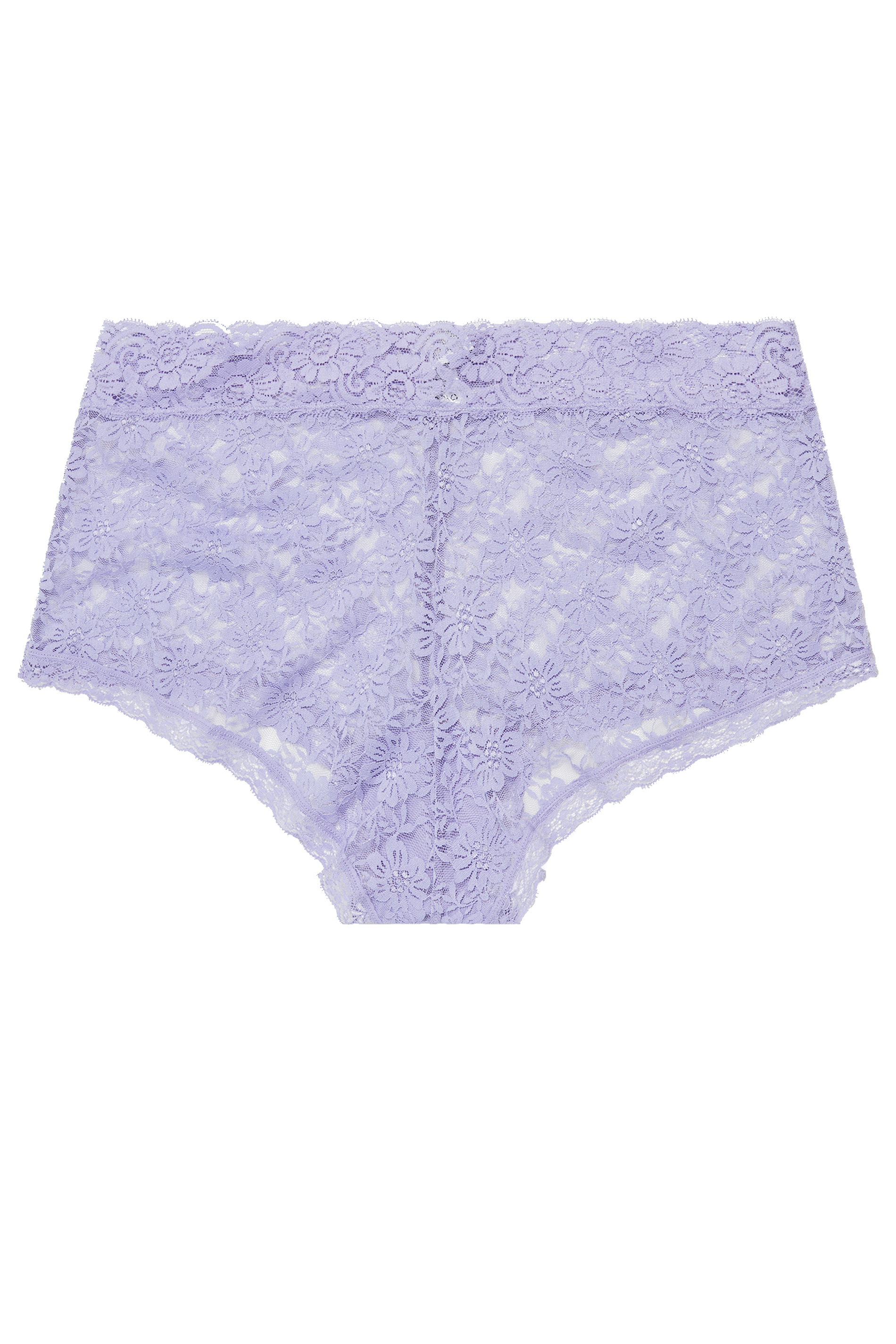 YOURS Curve Purple Floral Lace Shorts | Yours Clothing  3