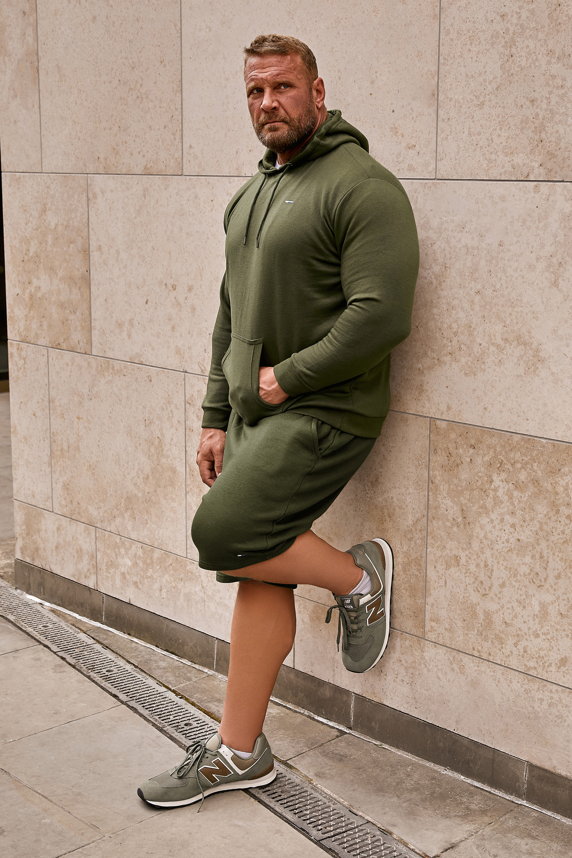 BadRhino Khaki Green Essential Jogger Shorts | BadRhino 1