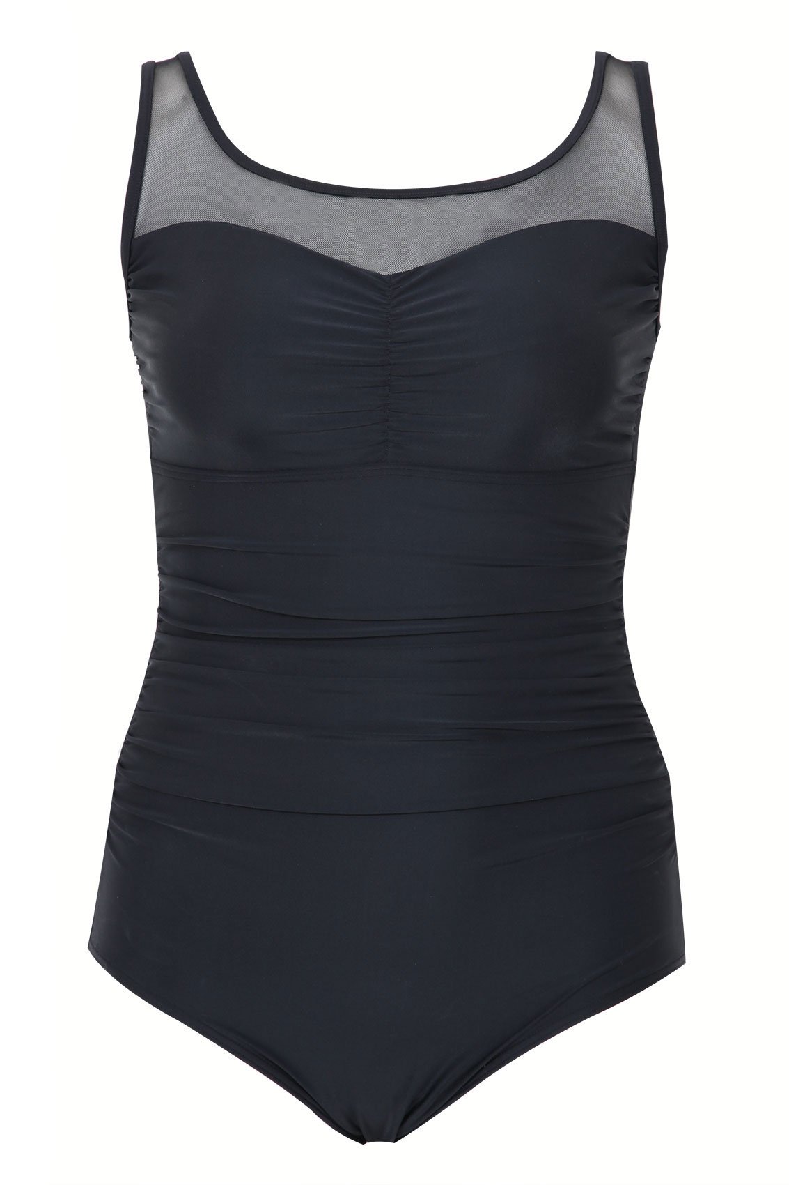 Maillot De Bain Femme 1 Pièce Grande Taille - Gainant Ventre Plat, Push-up, Taille Haute, élégant Pour Plage/piscine