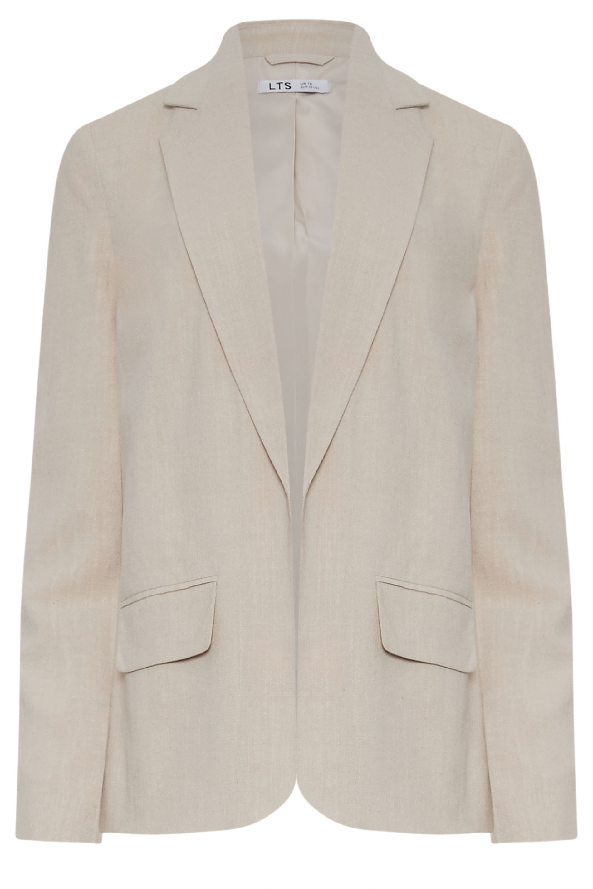 LTS Tall Women's Natural Brown Linen Blazer | Long Tall Sally 7