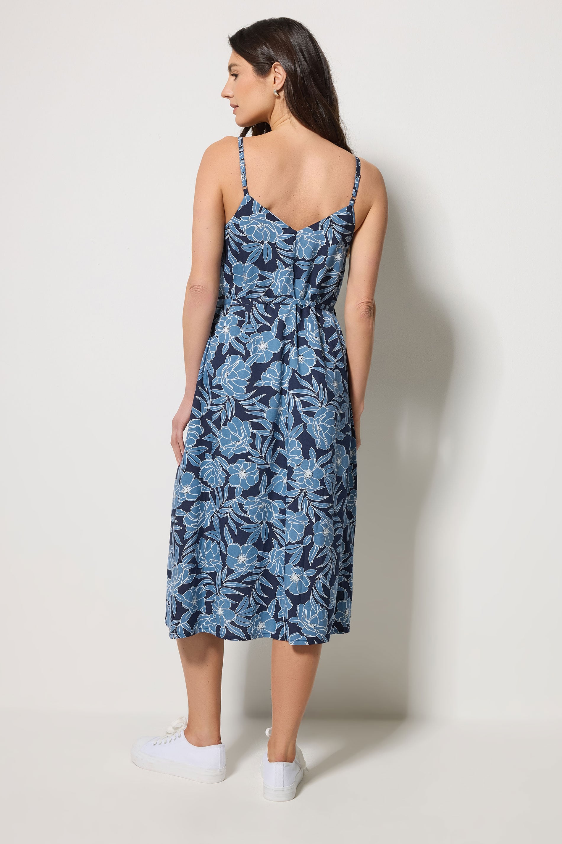 M&Co Blue Floral Beach Dress | M&Co 2