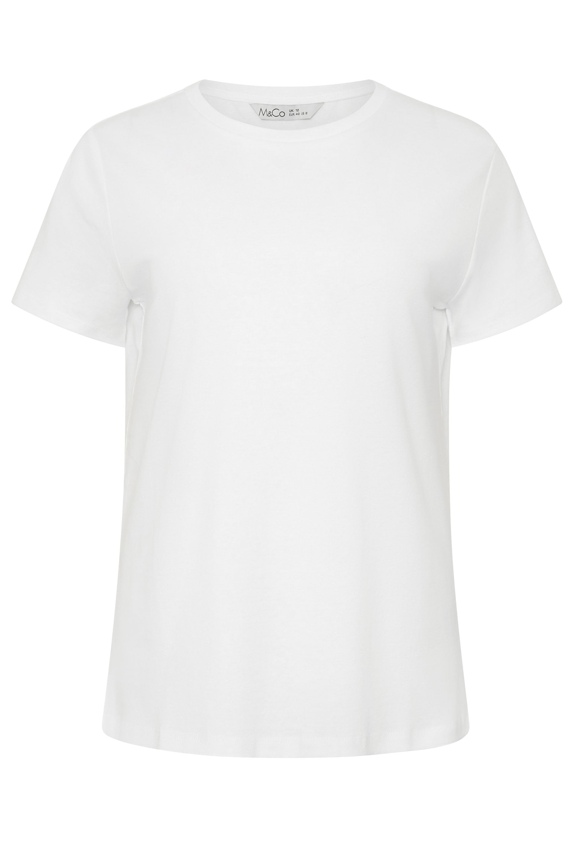 M&Co White Cotton T-Shirt | M&Co 5