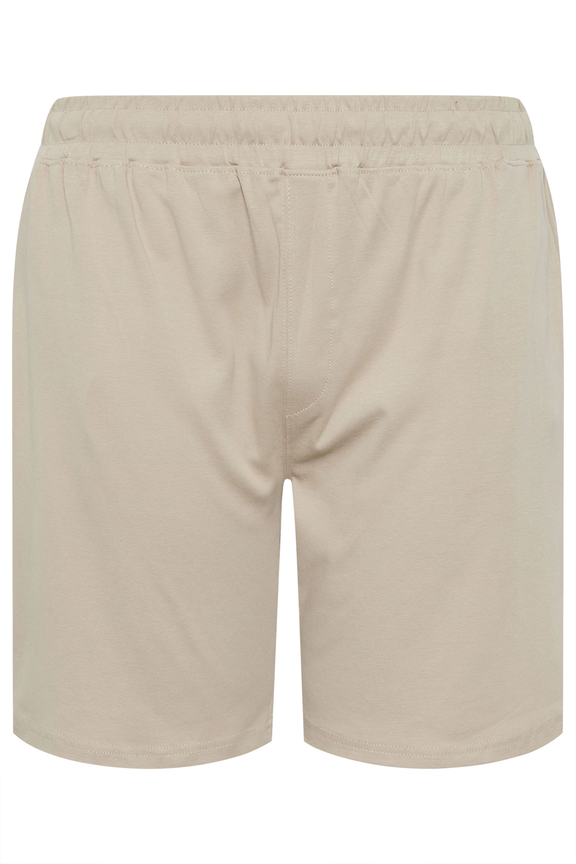 D555 Big & Tall Stone Brown Elasticated Waist Shorts | BadRhino 2