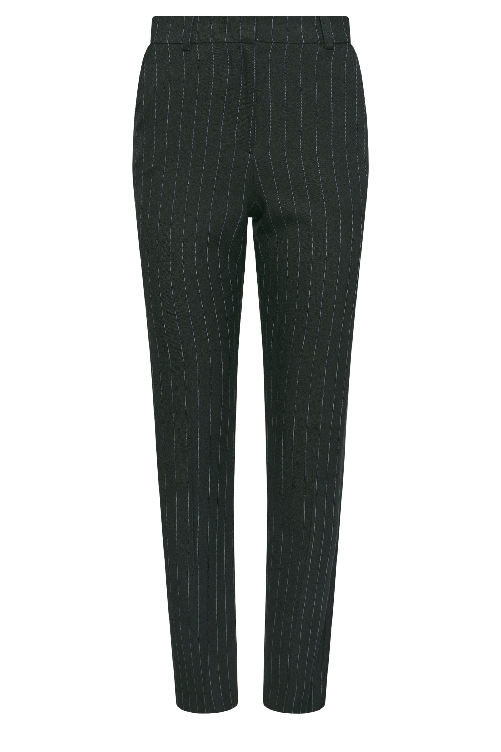 M&Co Black Pinstripe Tailored Straight Leg Trousers | M&Co 5