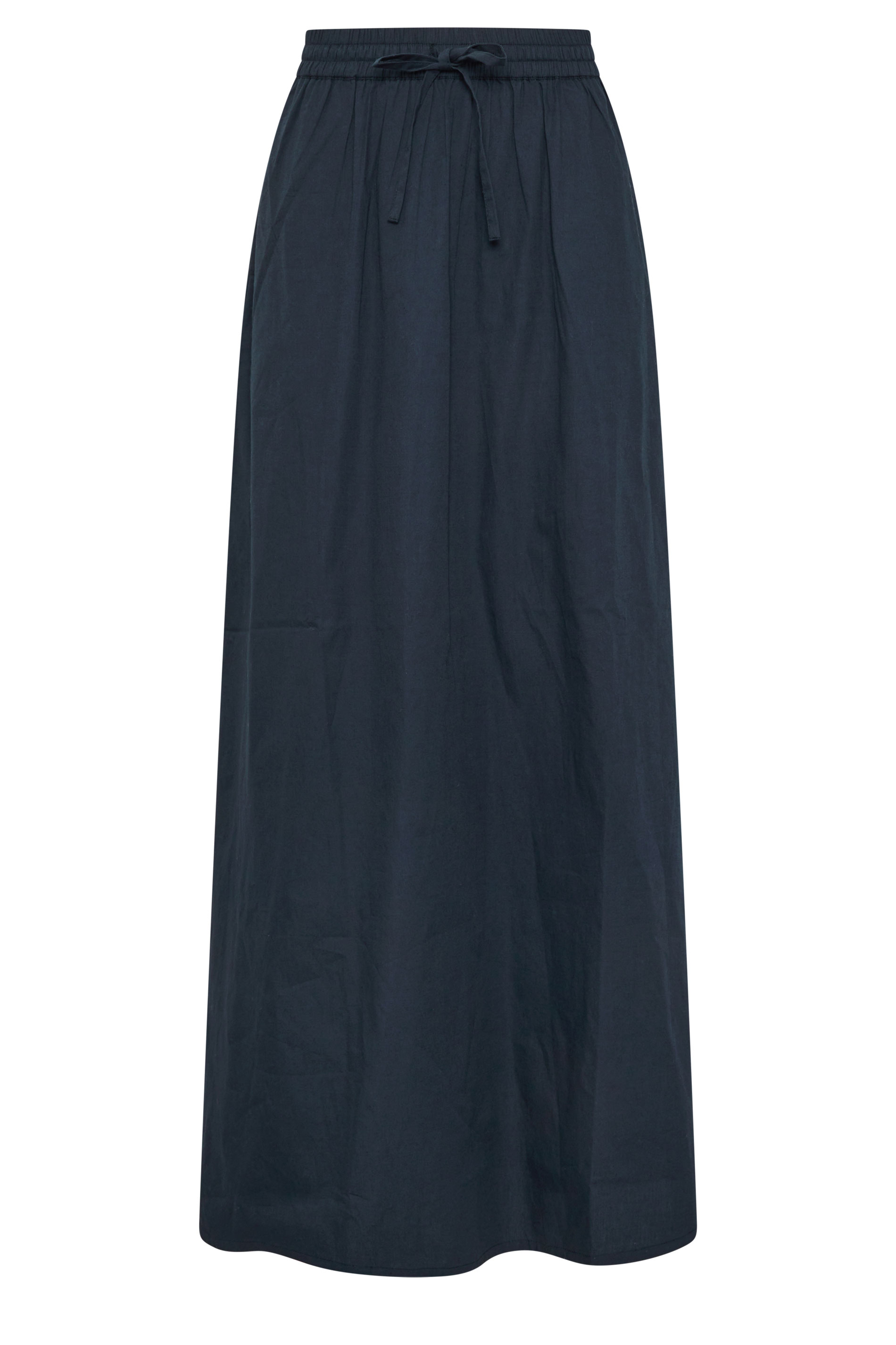 LTS Tall Women's Navy Blue Pull On Cotton Maxi Skirt | Long Tall Sally 5