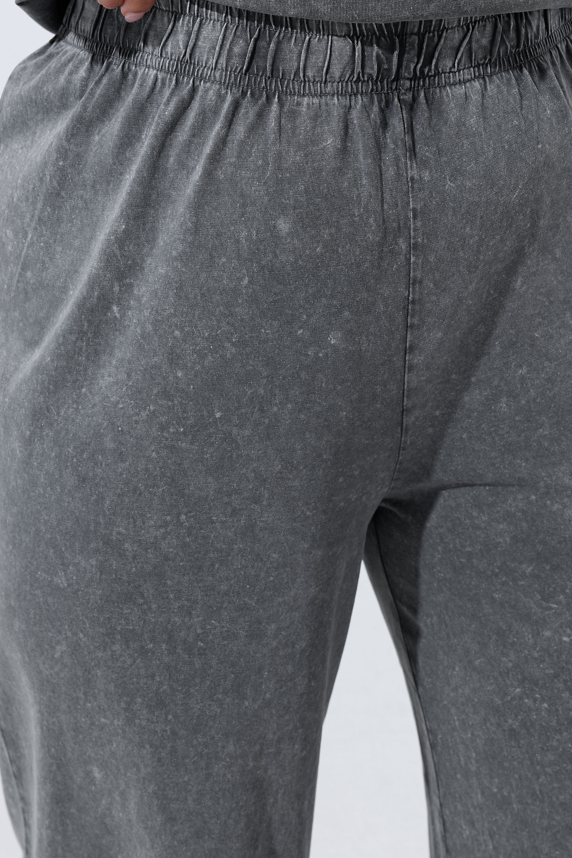 LIMITED COLLECTION Plus Size Grey Acid Wash Wide Leg Trousers | Yours Clothing 4