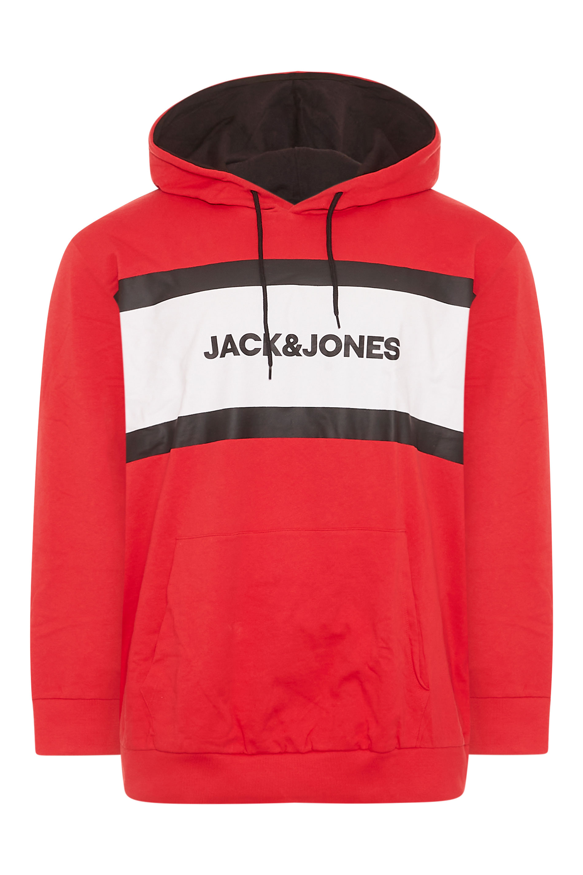 JACK & JONES Big & Tall Red Shake Hoodie 1