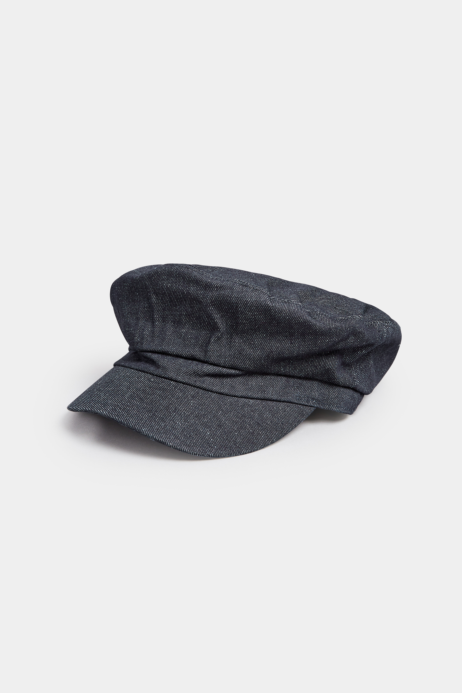 Dark Blue Denim Baker Boy Hat | Yours Clothing 2