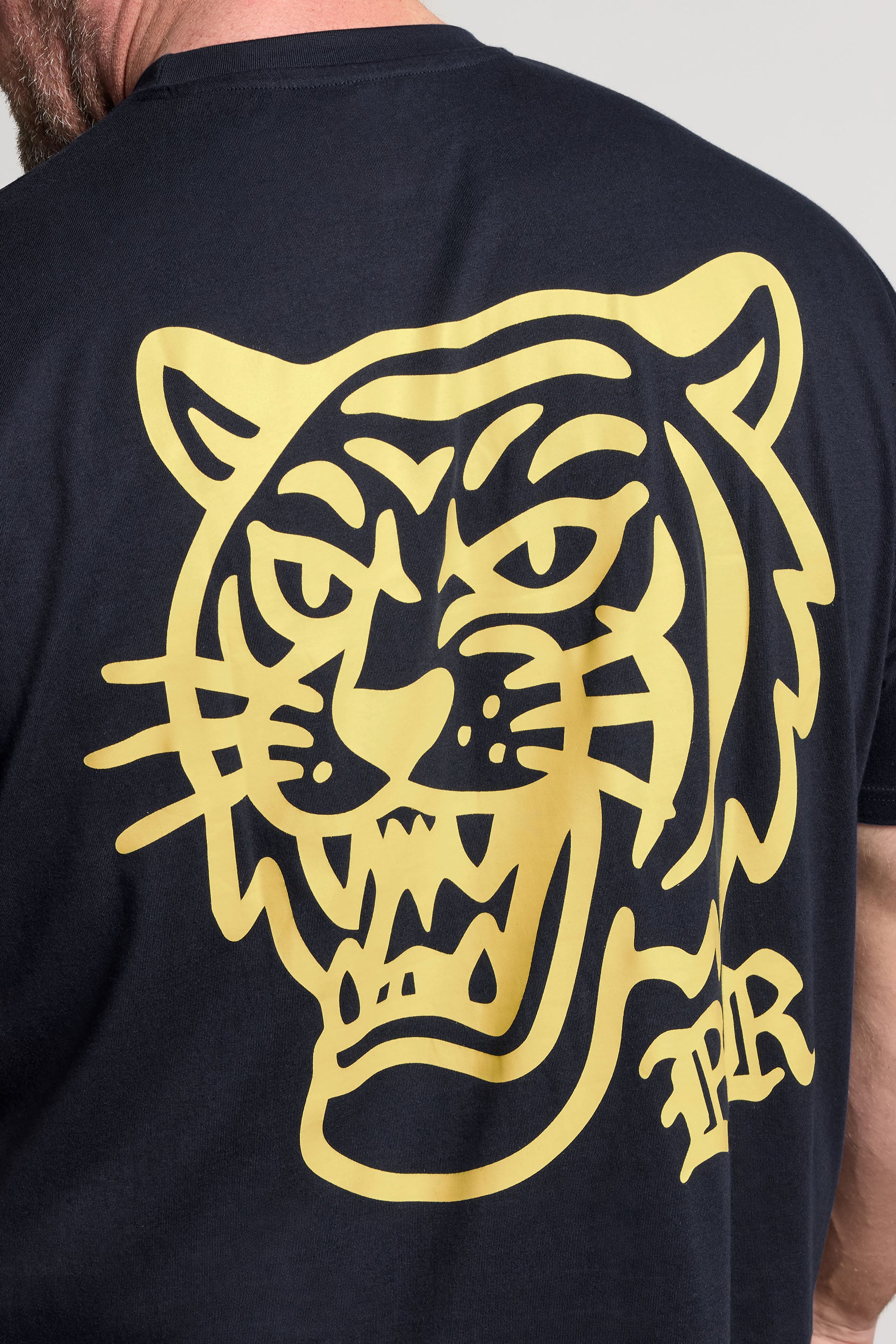 BadRhino Big & Tall Navy Blue Tiger Graphic T-Shirt | BadRhino 6