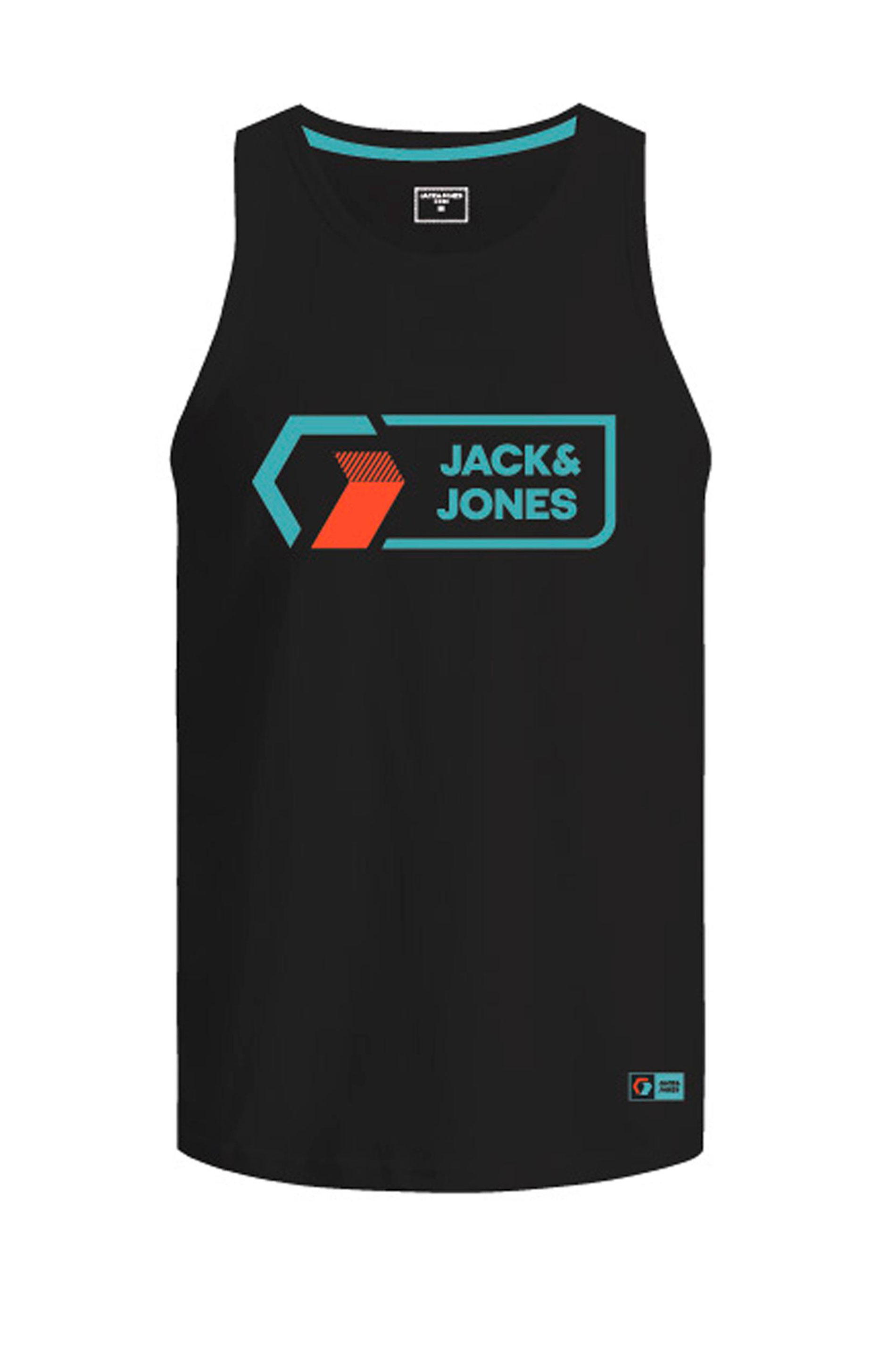 JACK & JONES Big & Tall Black Logo Vest_F.jpg