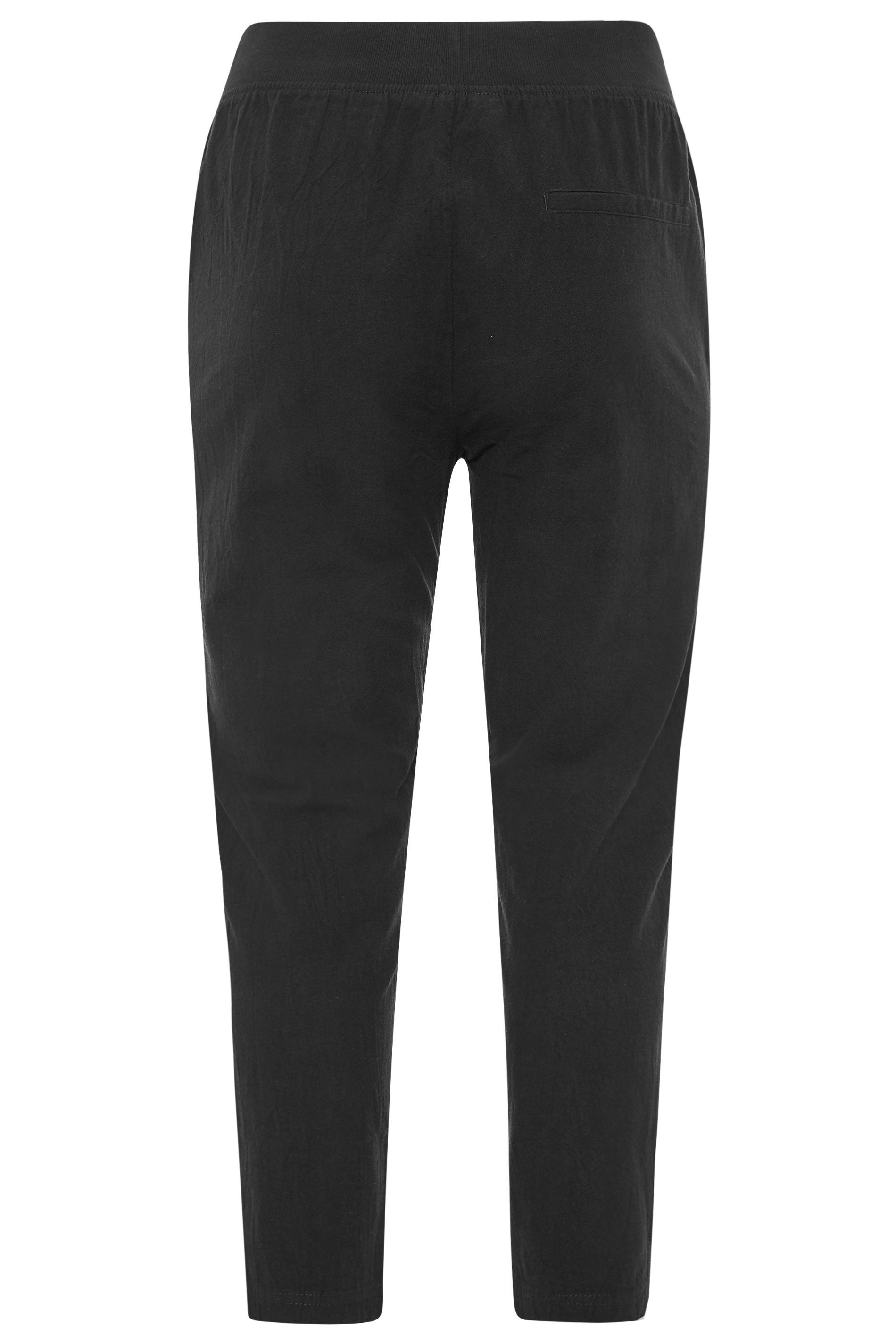 Grande taille  Pantalons Grande taille  Joggings | Jogging Noir en Coton - CP66722