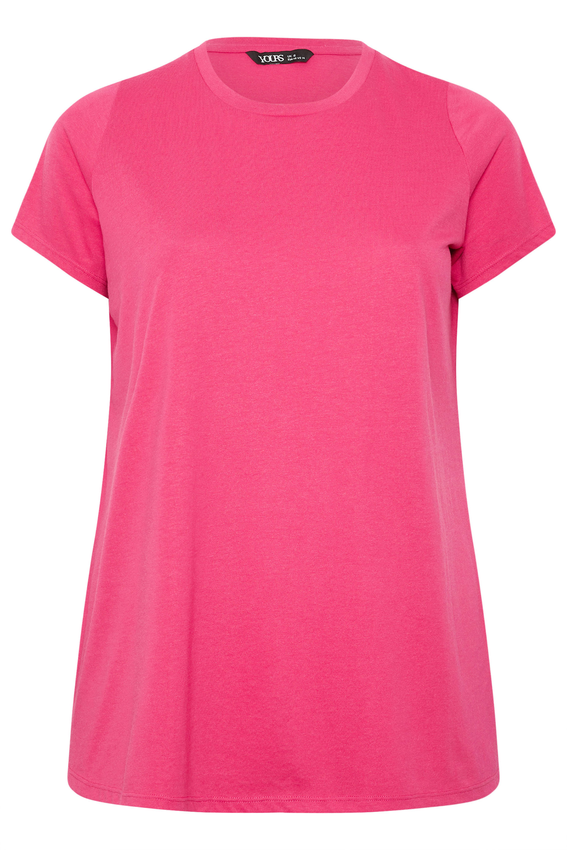 YOURS 3 PACK Plus Size Teal Blue & Pink Core T-Shirts | Yours Clothing 10