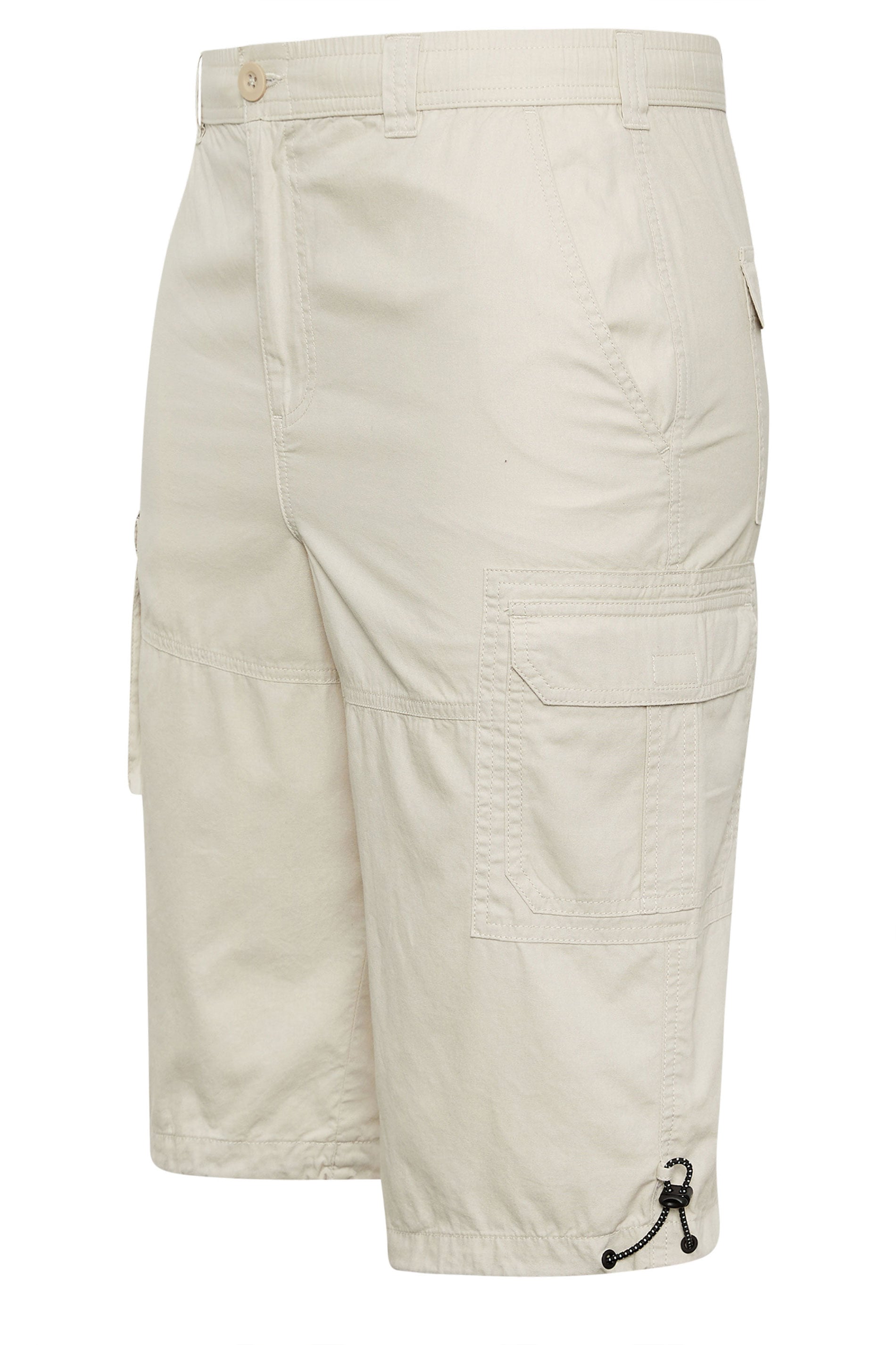 BadRhino Big & Tall Stone Brown Long Length Cargo Shorts | BadRhino 7